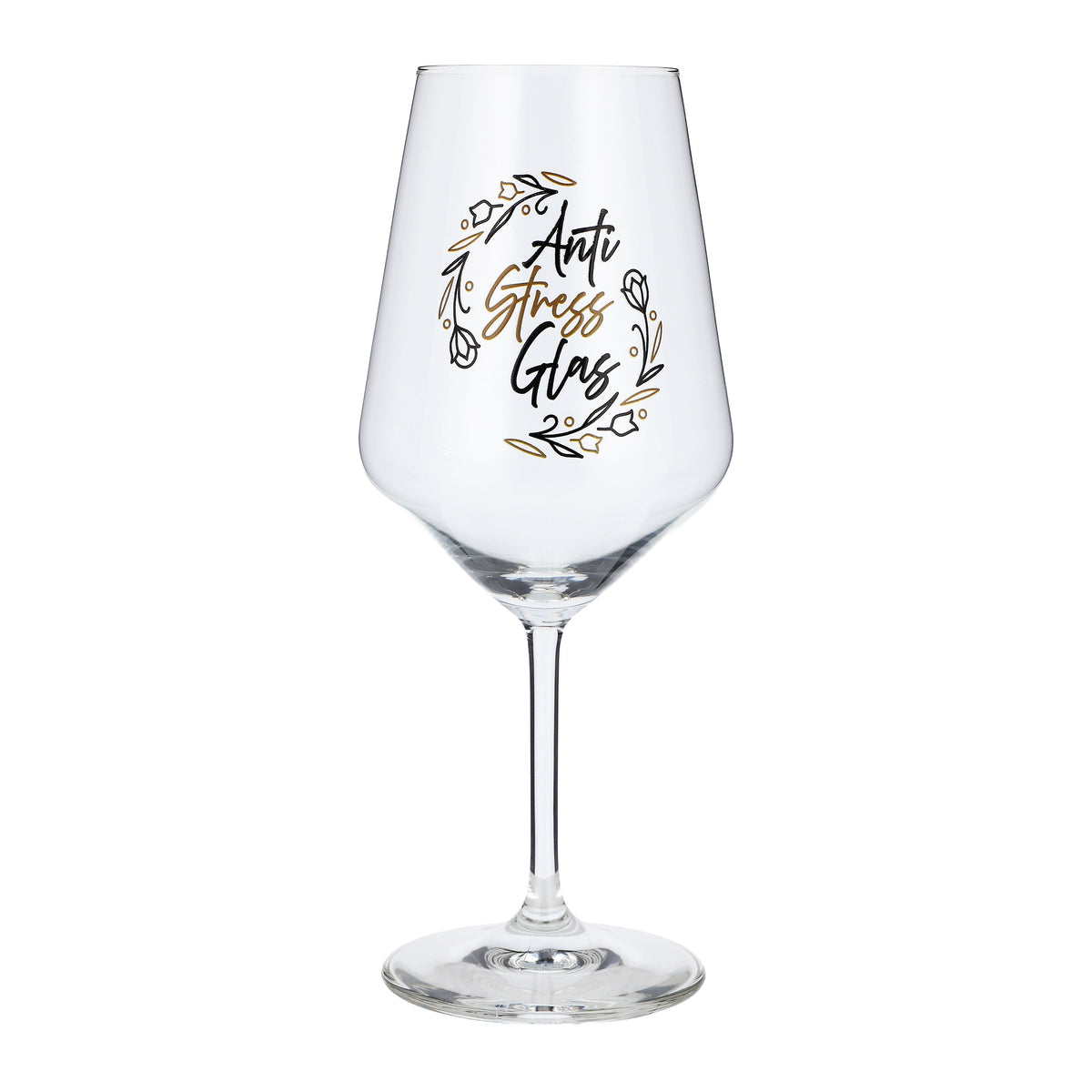Sipply Weinglas mit Spruch Anti Stress Glas 0,5l – Ansicht 2