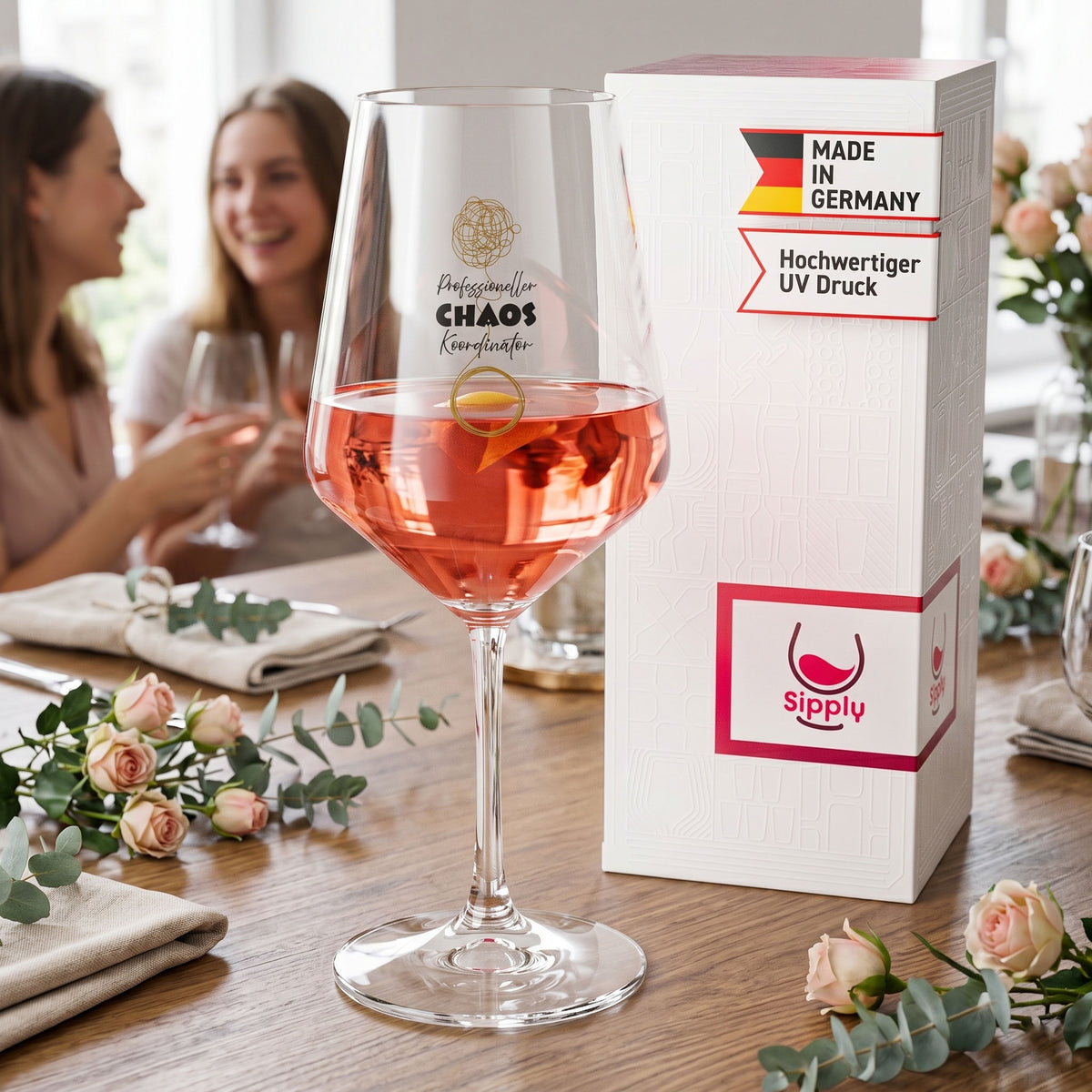 Sipply Weinglas mit Spruch Chaos Koordinator 0,5l – Ansicht 3