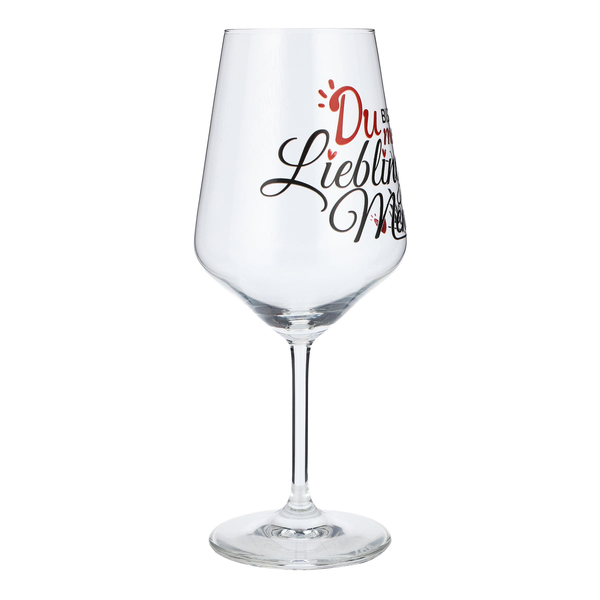 Sipply Weinglas mit Spruch Du bist mein Lieblingsmensch 0,5l – Ansicht 6