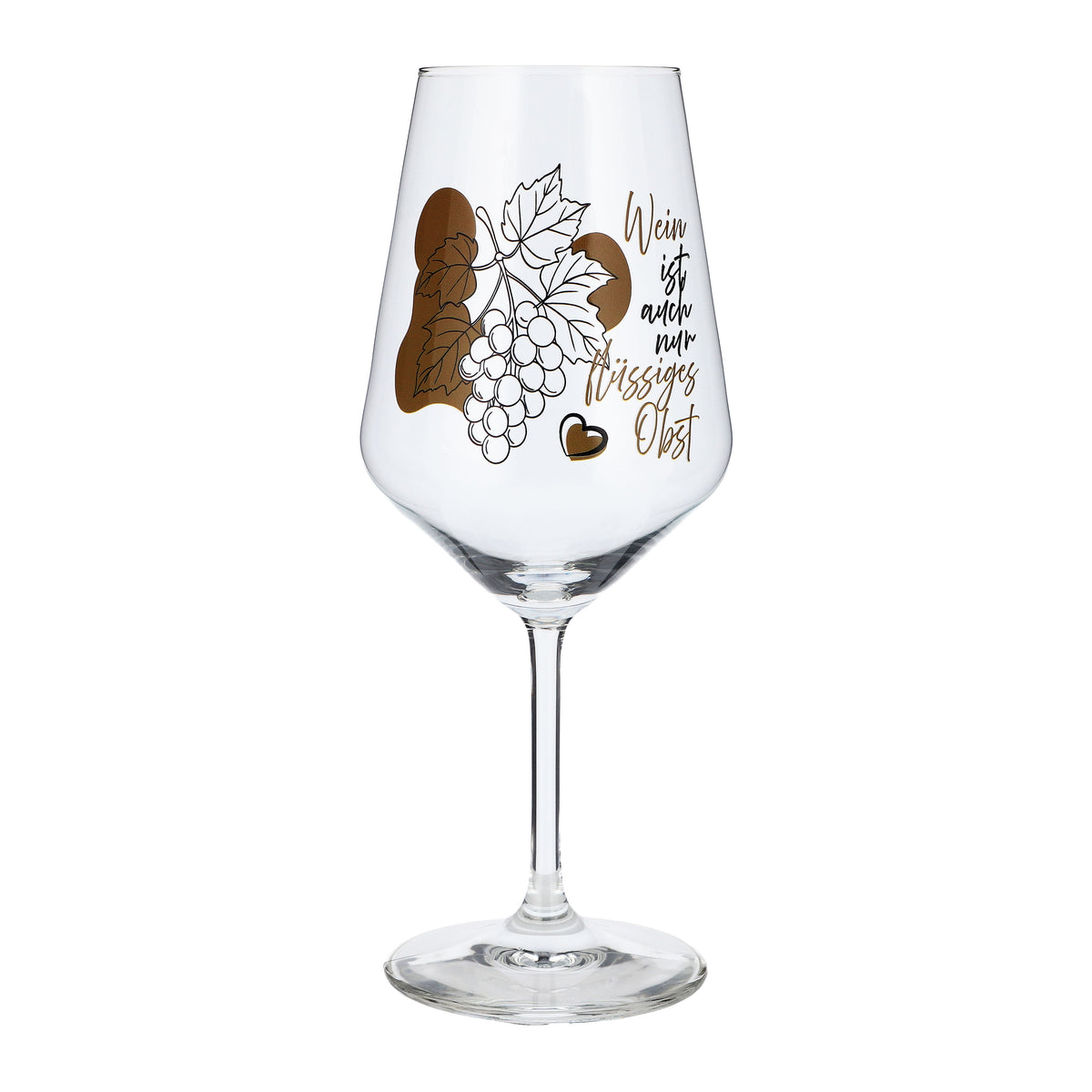 Sipply Weinglas mit Spruch Flüssiges Obst 0,5l – Ansicht 2
