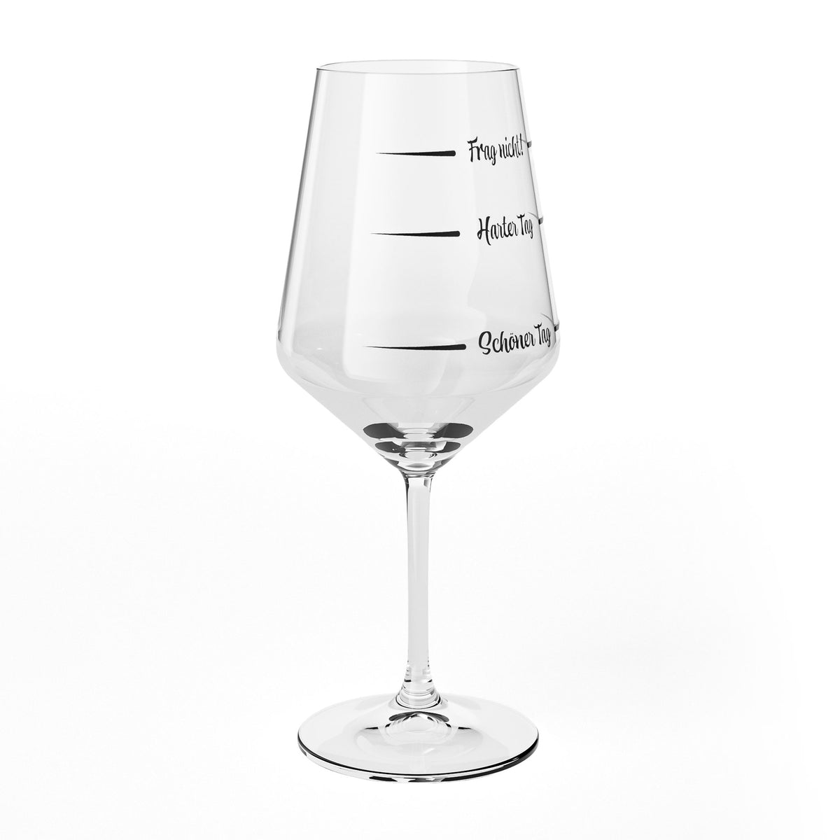Sipply Weinglas mit Spruch Frag nicht Harter Tag Schöner Tag V2 0,5l – Ansicht 6