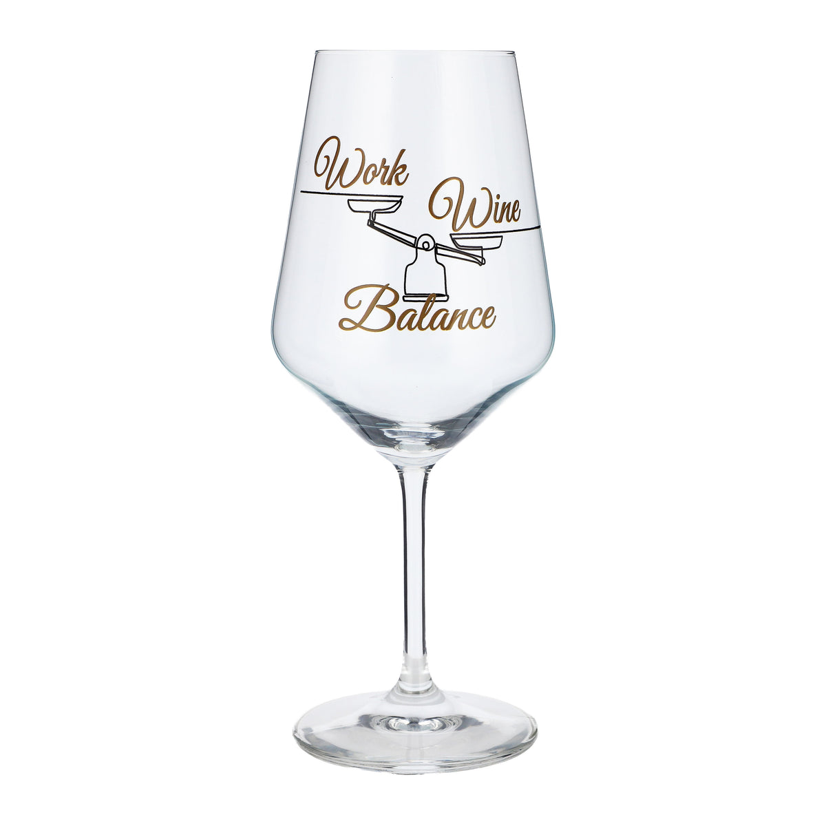 Sipply Weinglas mit Spruch Work Wine Balance 0,5l – Ansicht 2