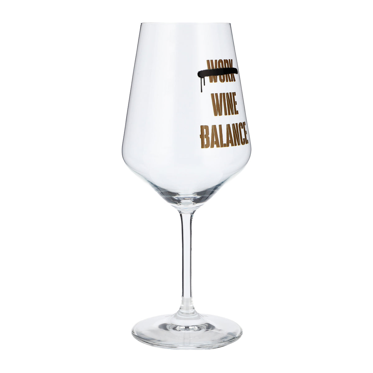 Sipply Weinglas mit Spruch Work Wine Balance 0,5l – Ansicht 6