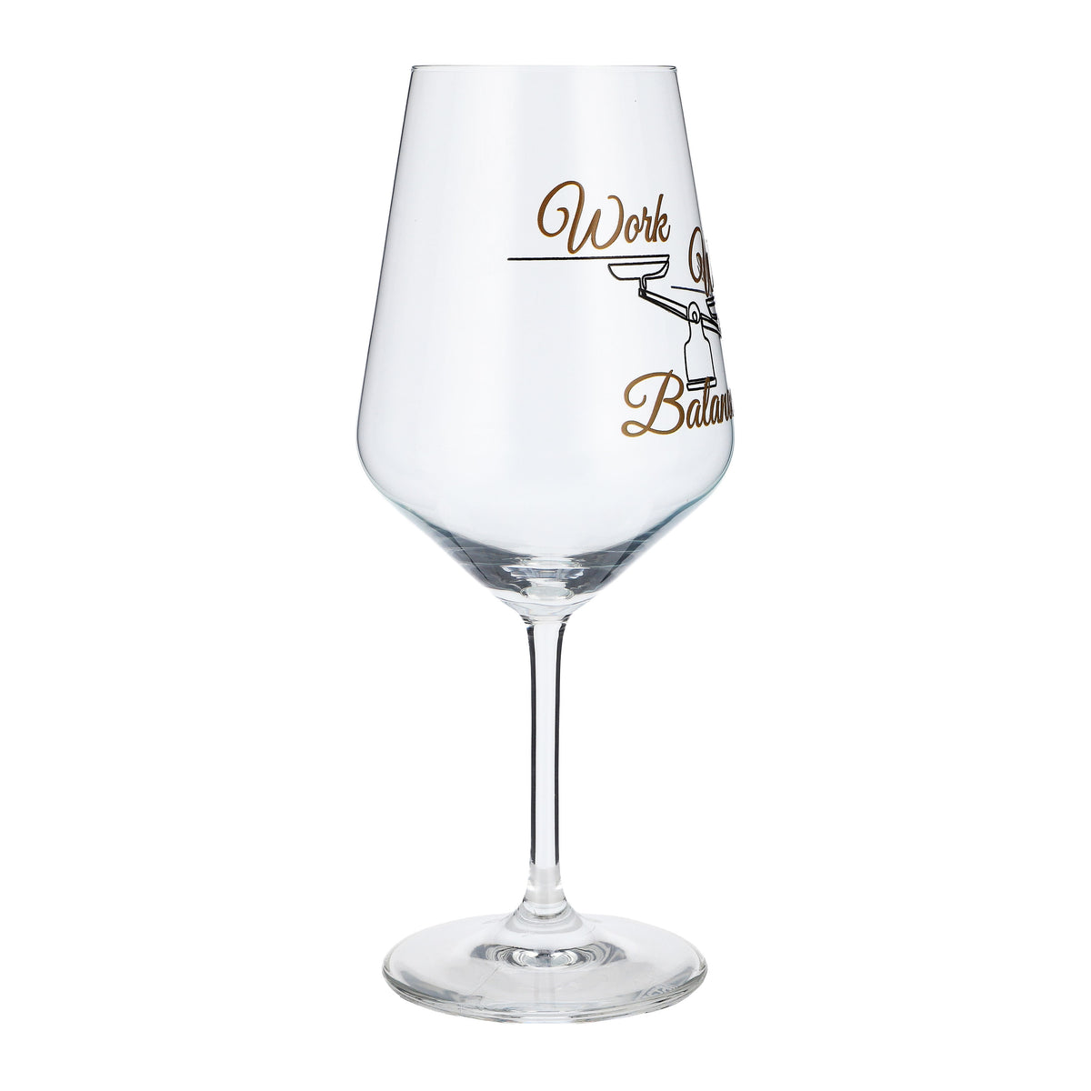 Sipply Weinglas mit Spruch Work Wine Balance 0,5l – Ansicht 6