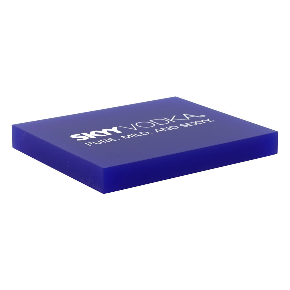 Skyy Vodka Untersetzer Glasuntersetzer silberne Schrift blau