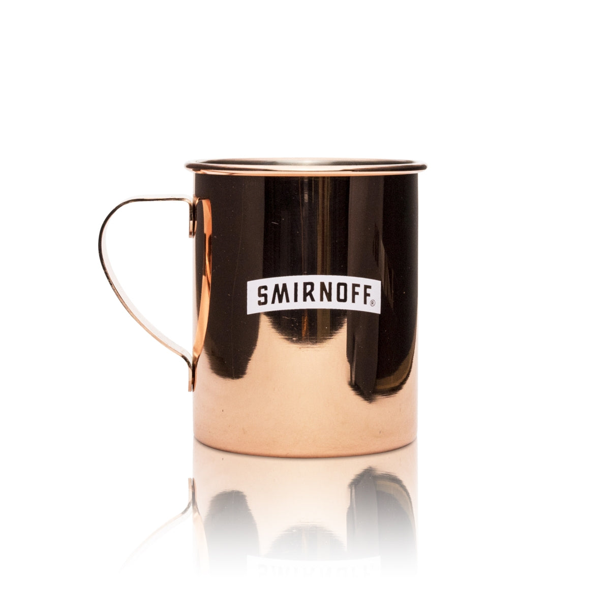 6x Smirnoff Kupferbecher Glas 0,4l Henkel Metall Gläser Cocktail Longdrink Mule – Ansicht 2