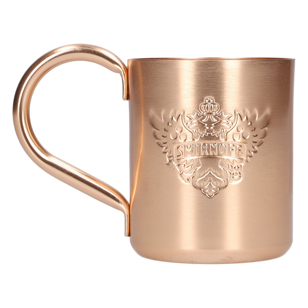 Smirnoff Kupferbecher Henkelbecher Glas 0,5l Bronzetasse Moscow Mule Krug