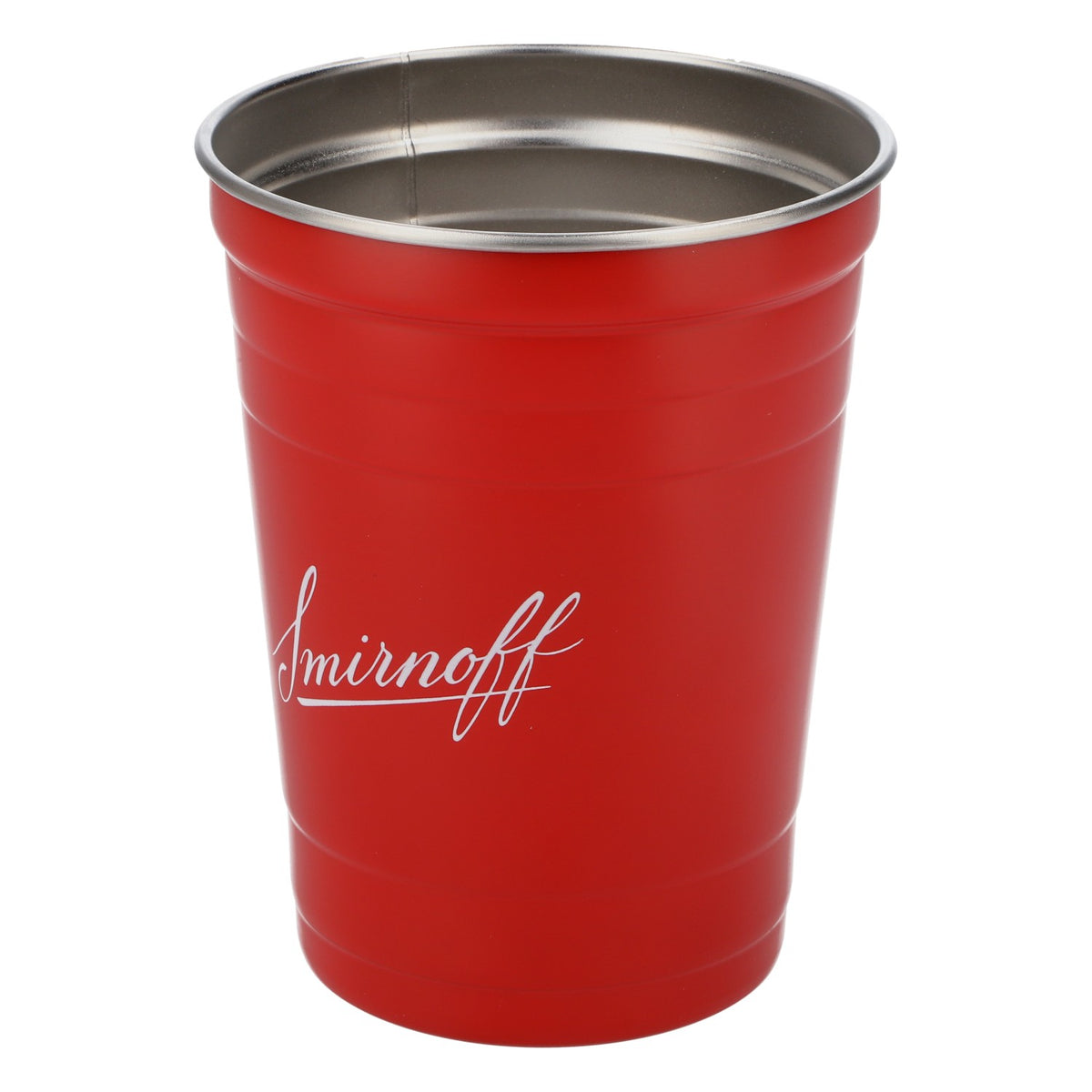 Smirnoff Vodka Aluminium Glas / Gläser Festival Becher Sonderedition – Ansicht 4