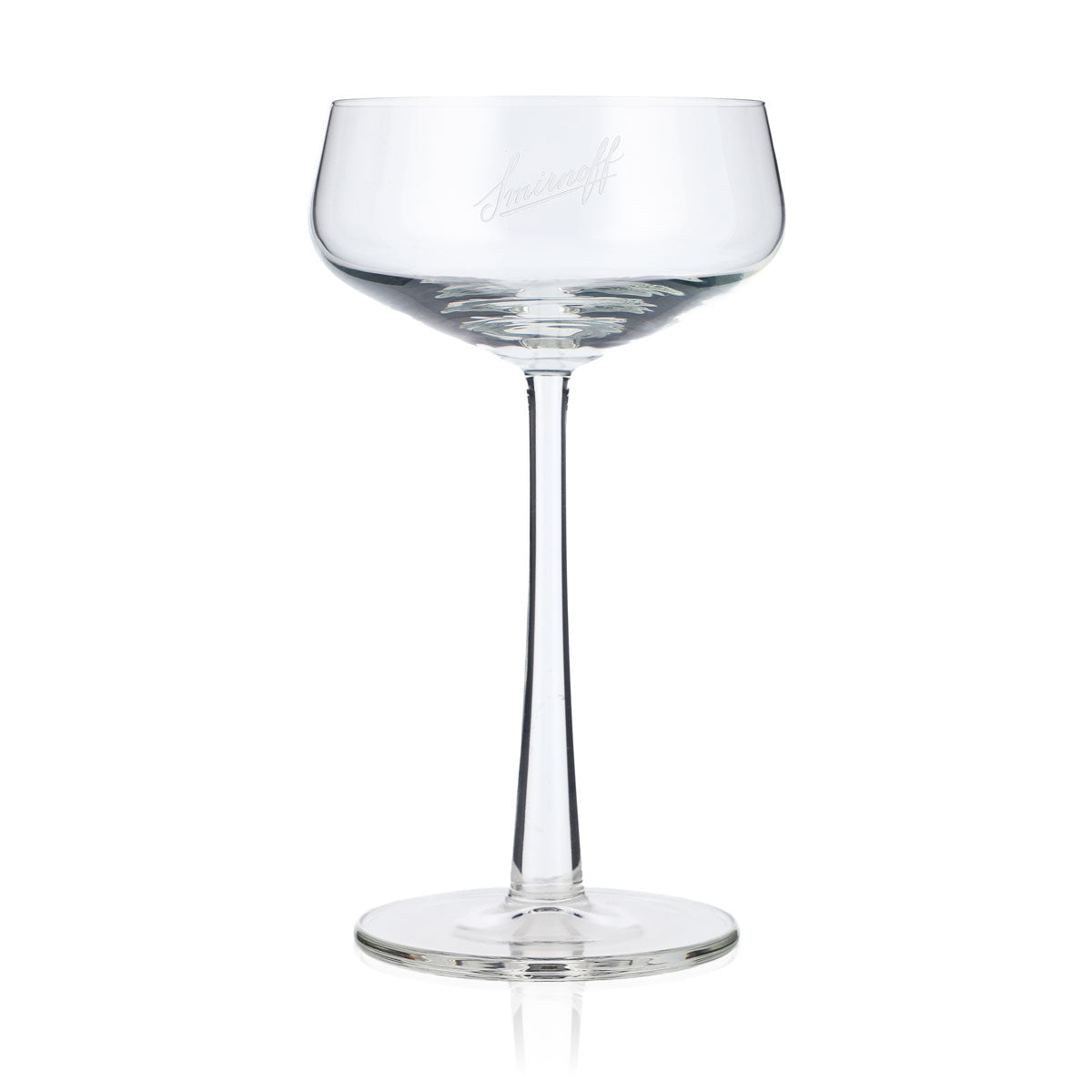 Smirnoff Vodka Glas 0,17l Designglas Martinischale Stielglas elegant