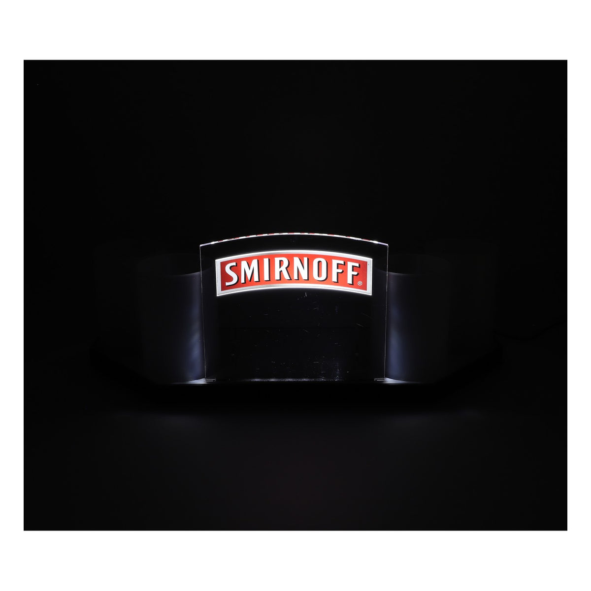 Smirnoff Vodka LED Barcaddy Barzubehör Aufsteller roter Schriftzug – Ansicht 6