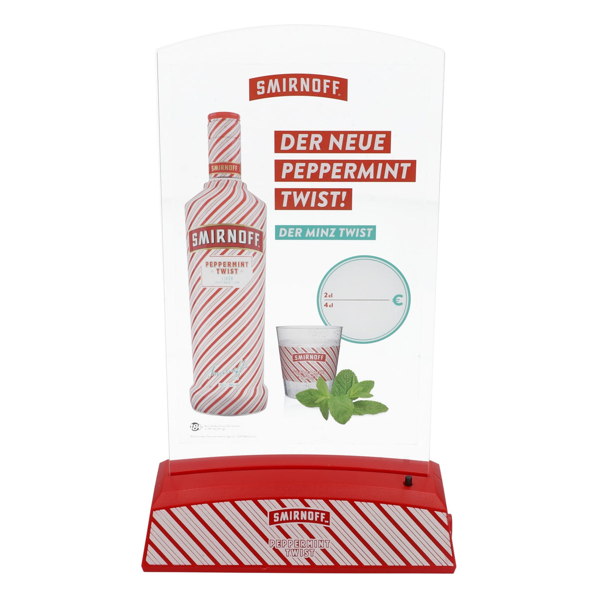 Smirnoff Vodka LED Speisekartenaufsteller Tischaufsteller Peppermint Twist – Ansicht 4