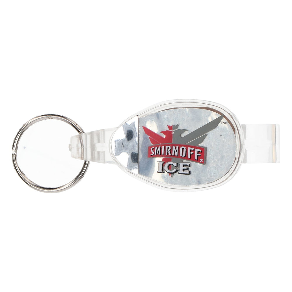 Smirnoff Vodka Schlüsselanhänger Ice Flaschenöffner LED Beleuchtung