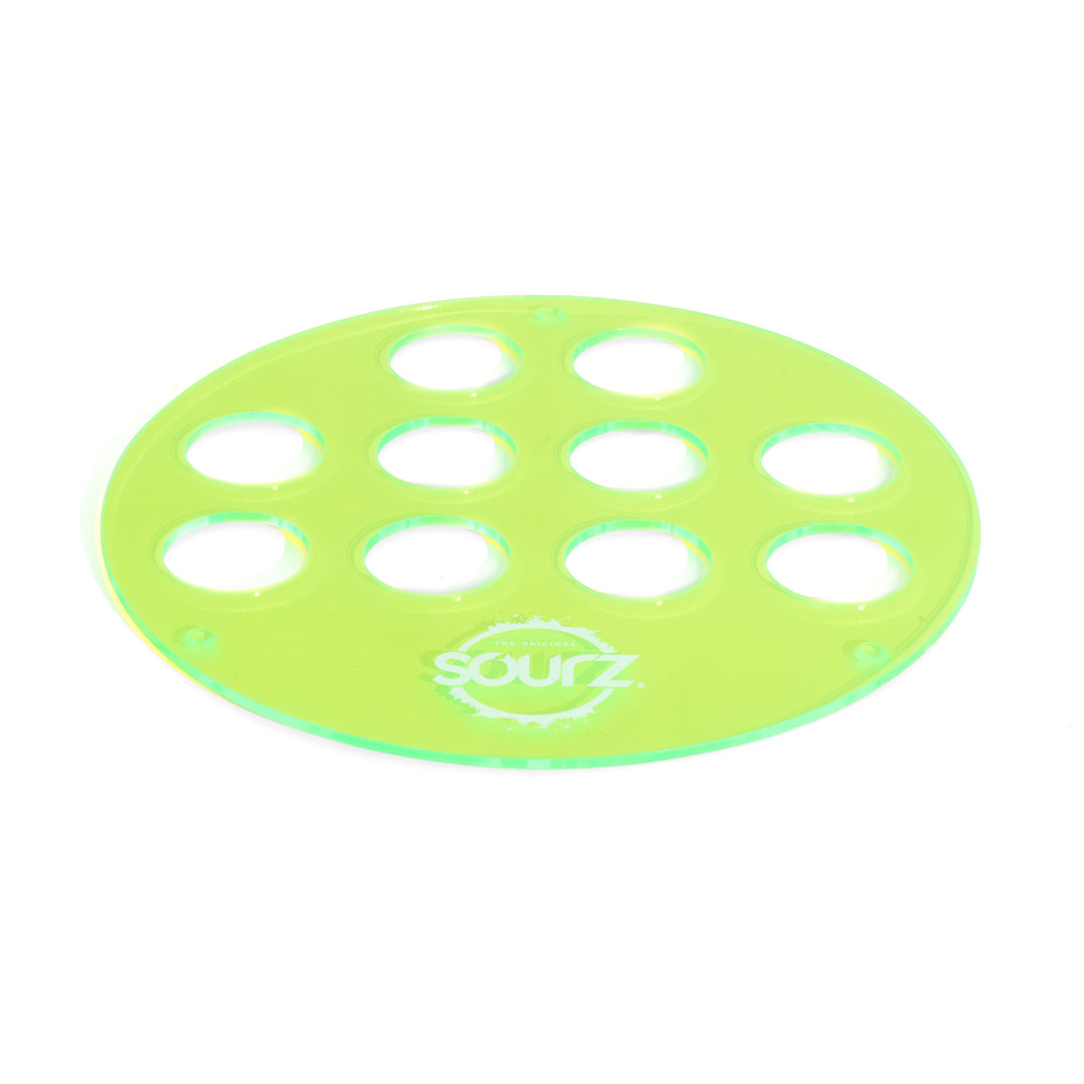 Sourz Likör Acryl Tablett Shot-Tablett Partytablett für 10 Shotgläser