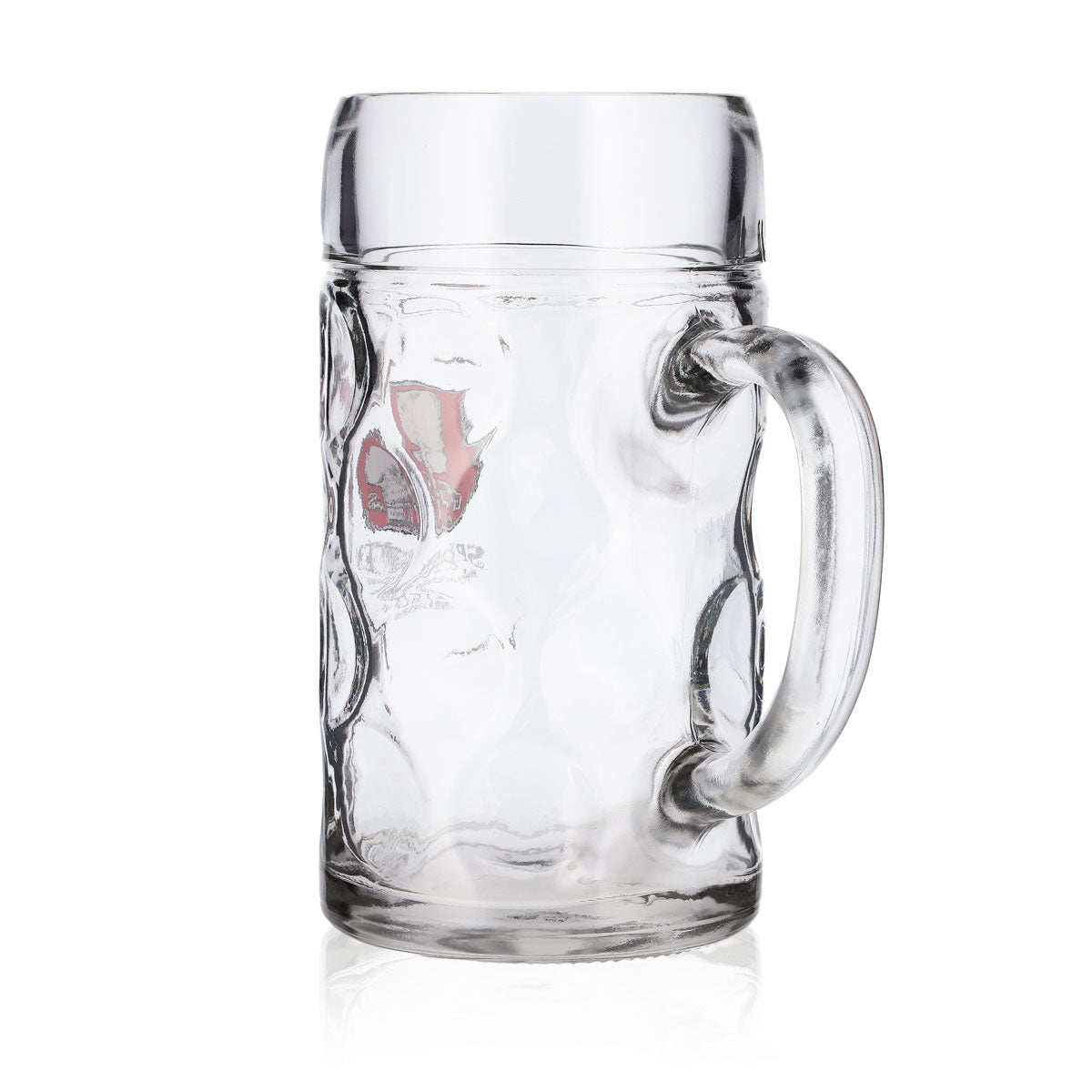 Spaten Bier Glas 1l Maßkrug B-Ware gebraucht Bierkrug Seidel Humpen Bierglas – Ansicht 4