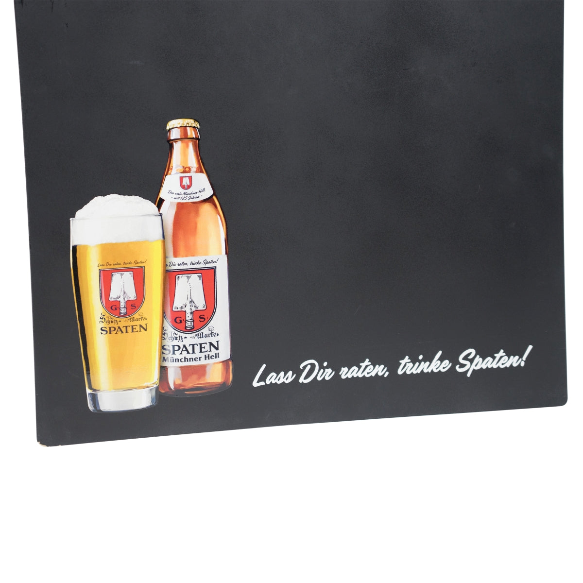 Spaten Bier Tafel Kreide Holz mit Kordel 50x70 Wand Reklame Werbung Gastro Bar – Ansicht 3