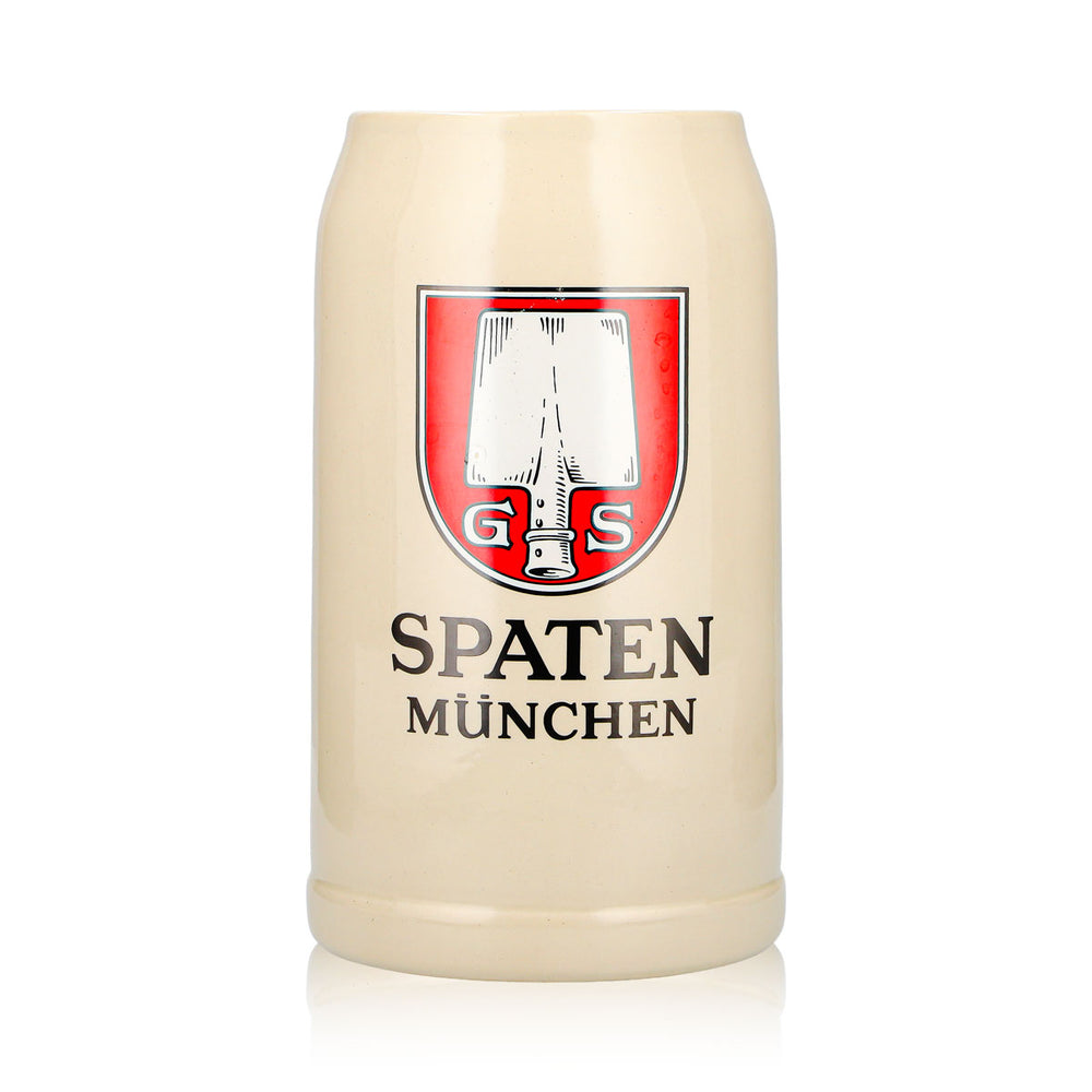 Spaten Bierkrug XXL 2l Bierseidel Bierhumpen Riesenkrug München Glas Steingut