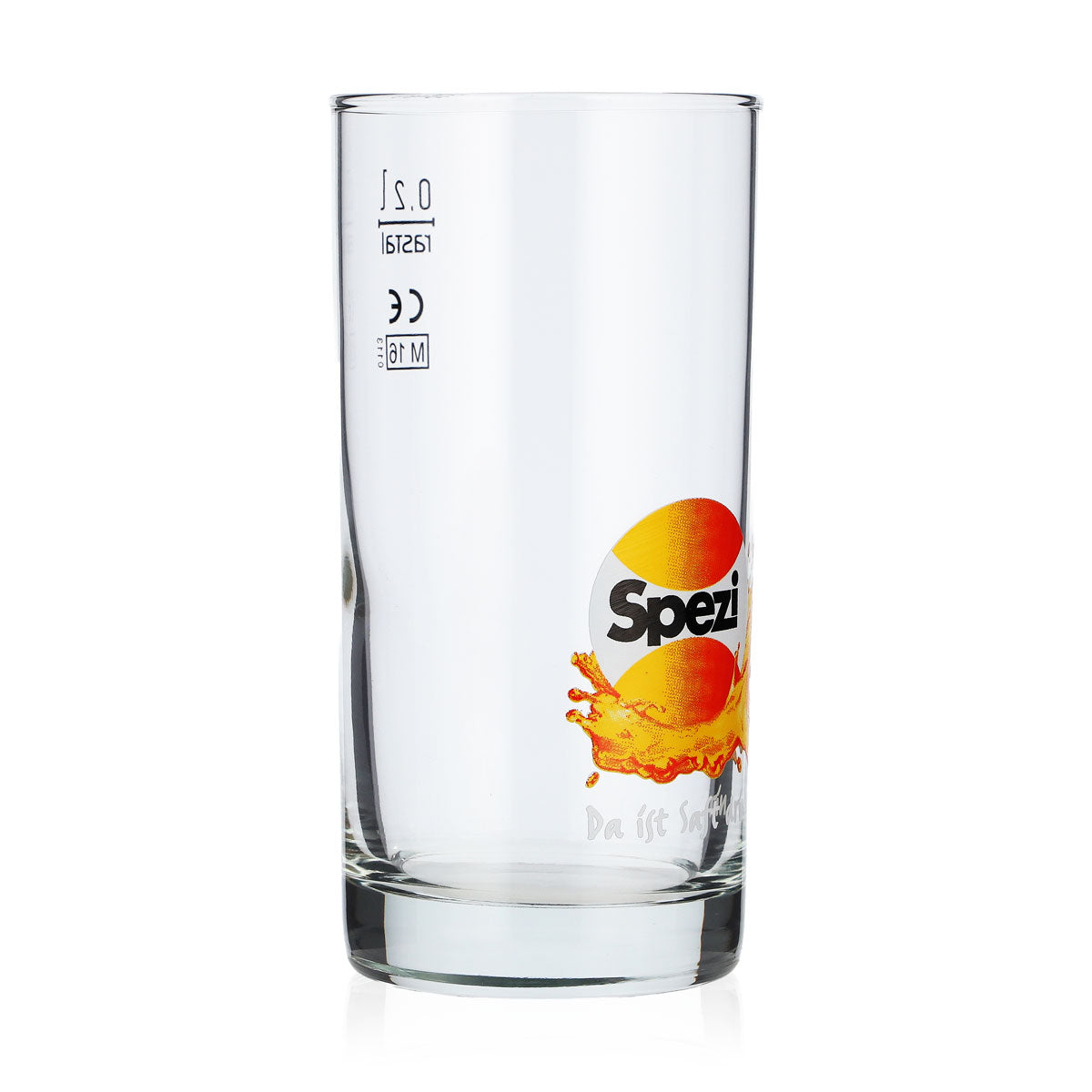 Spezi Softdrink Glas 0,2l Longdrinkglas Da ist Saft drin Rastal Cocktailglas LDG – Ansicht 2