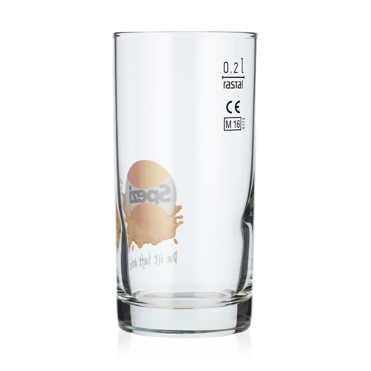 Spezi Softdrink Glas 0,2l Longdrinkglas Da ist Saft drin Rastal Cocktailglas LDG – Ansicht 3
