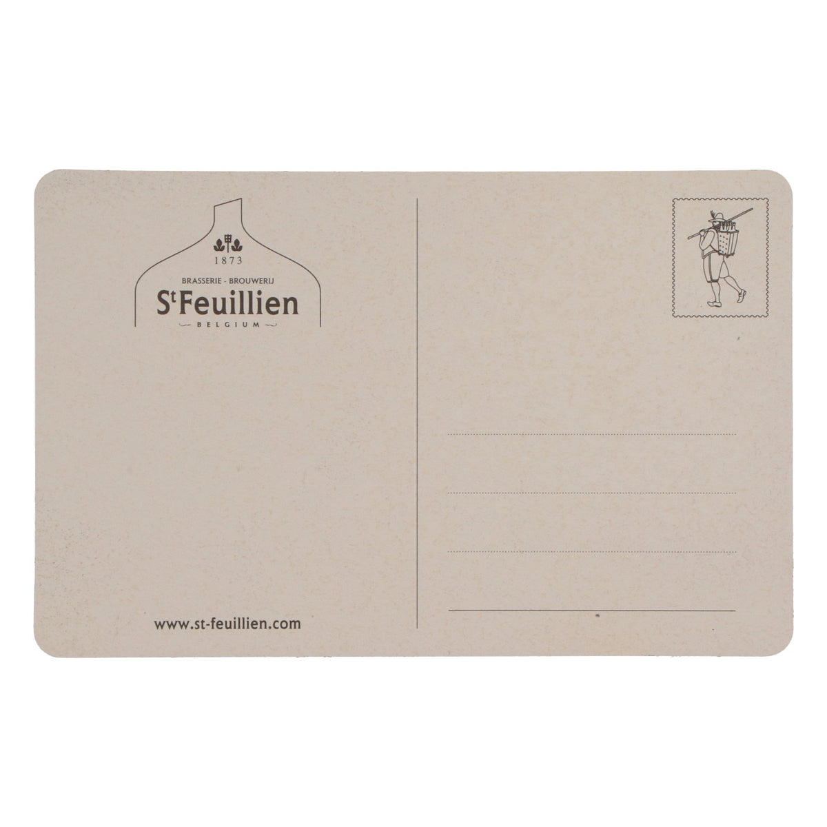 St. Feuillen Bier Bierdeckel Untersetzer 1125 neu Papier schwarz Coaster – Ansicht 4