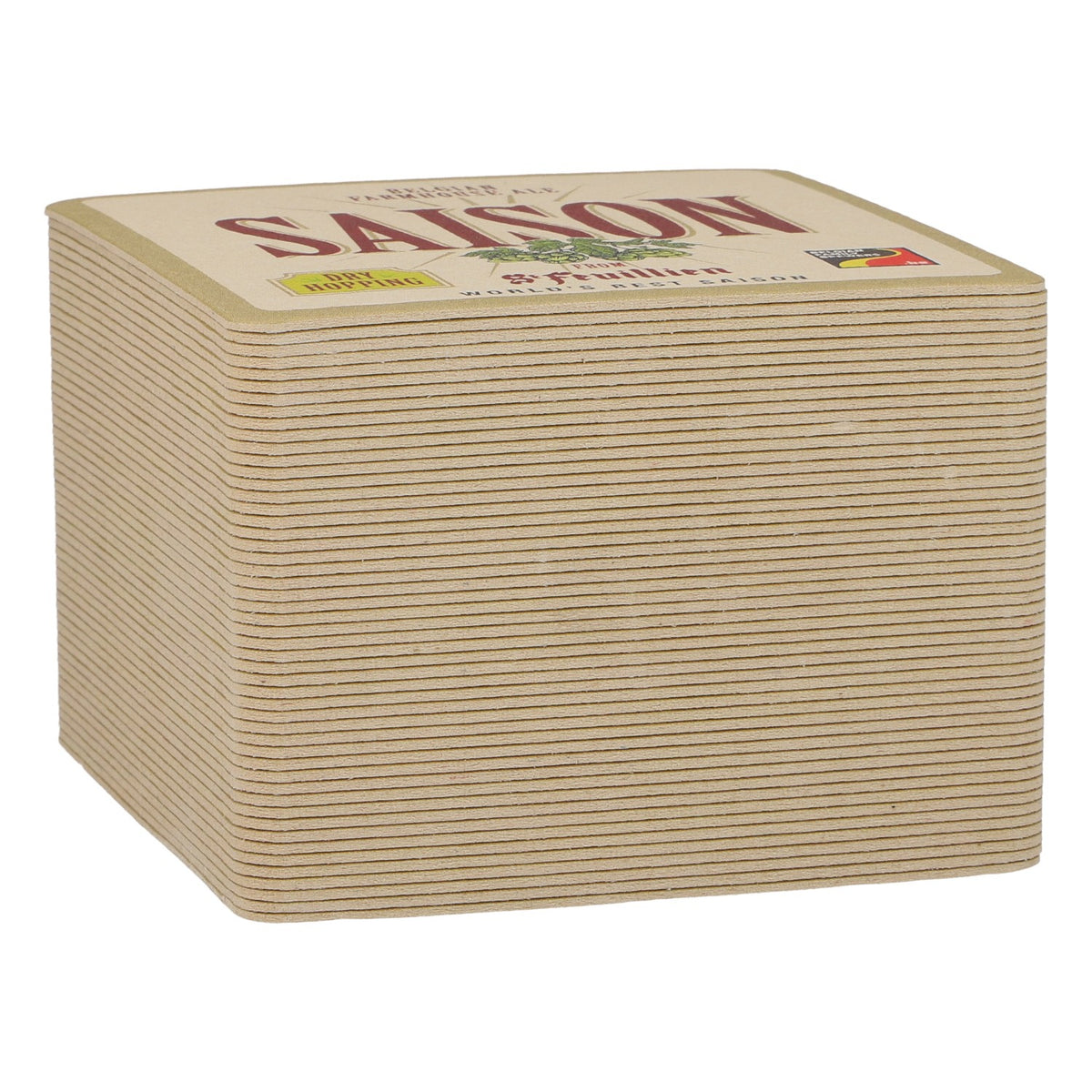 St. Feuillen Bier Bierdeckel Untersetzer neu Papier weiß Coaster Glasuntersetzer – Ansicht 2