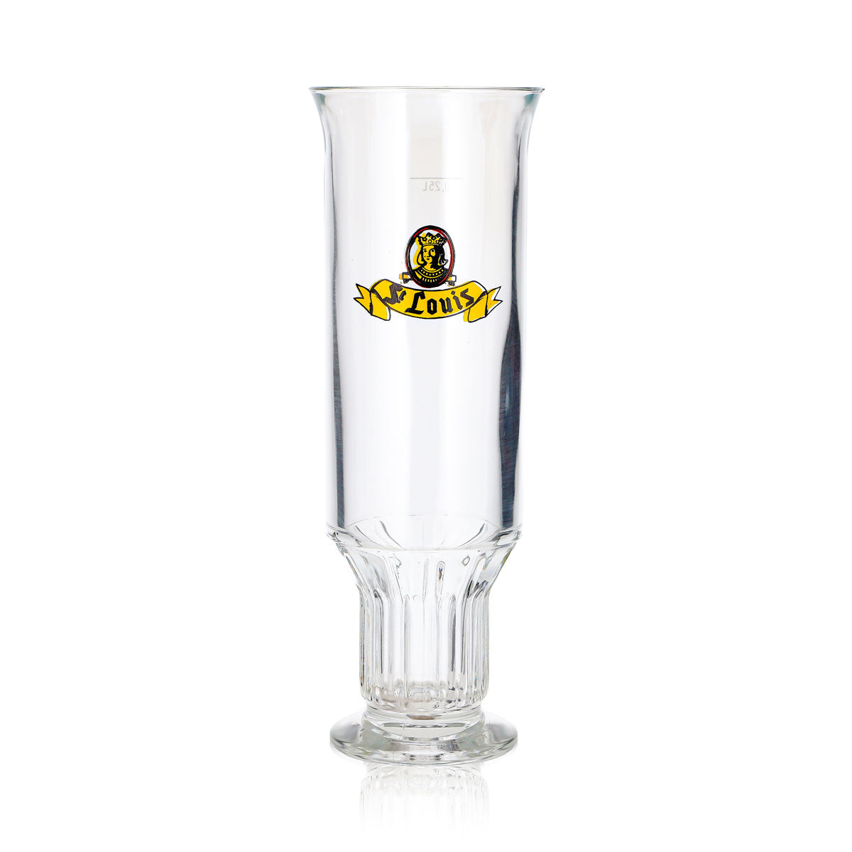 St. Louis Bier Glas 0,25l Pokal Relief VMC France – Ansicht 2