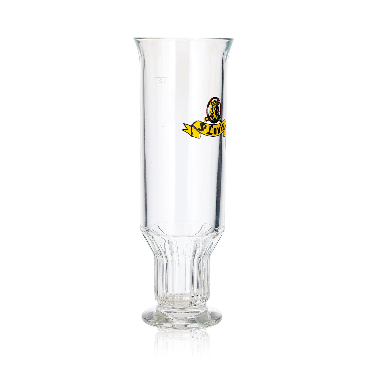 St. Louis Bier Glas 0,25l Pokal Relief VMC France – Ansicht 3