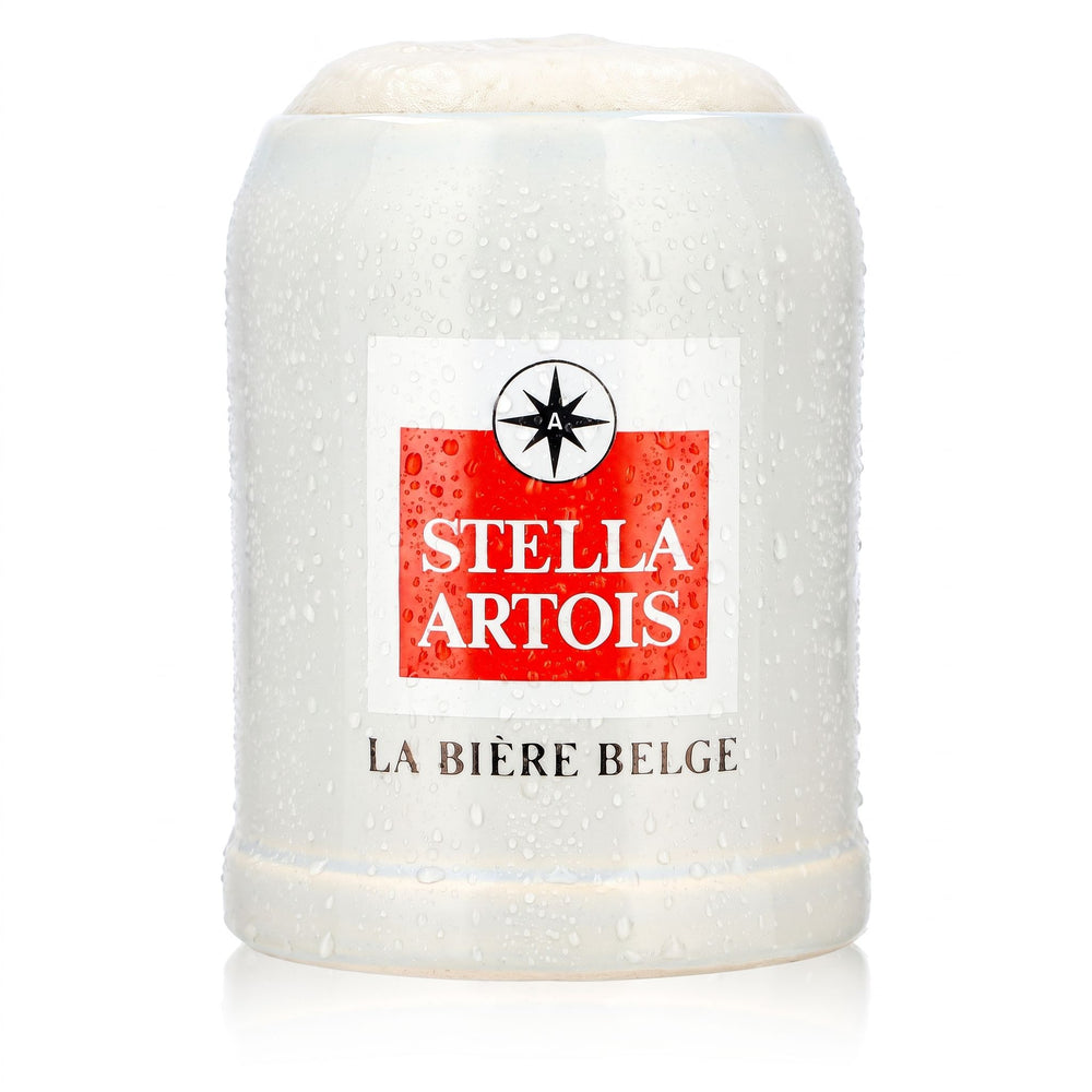 Stella Artois Bier Glas 0,5l Tonkrug großes Logo Ton