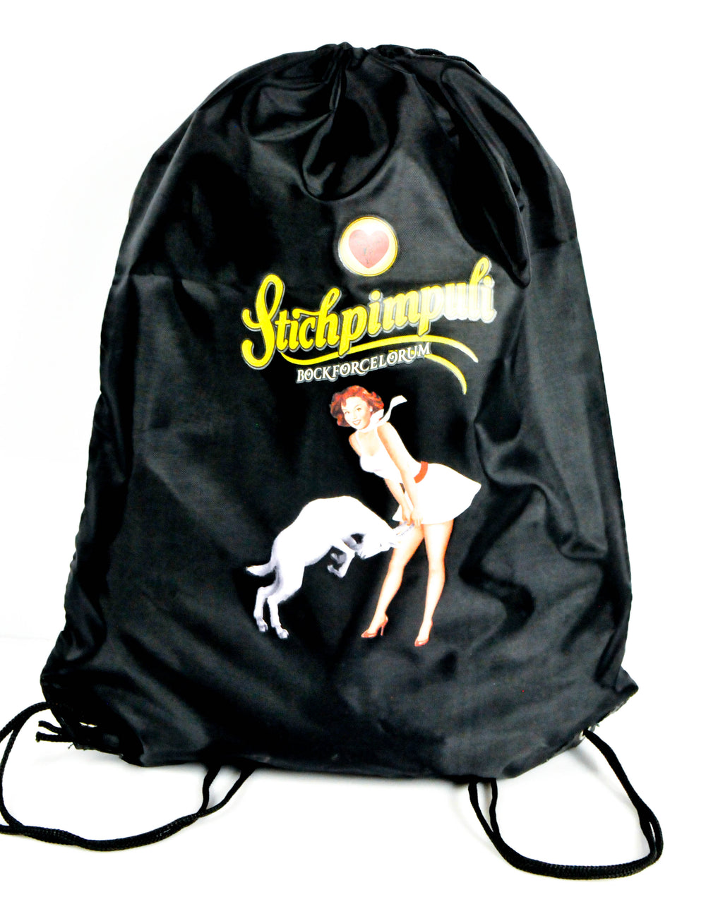 Stichpimpuli Likör Rucksack Turnbeutel Stoffbeutel Gymbag "String Bag"