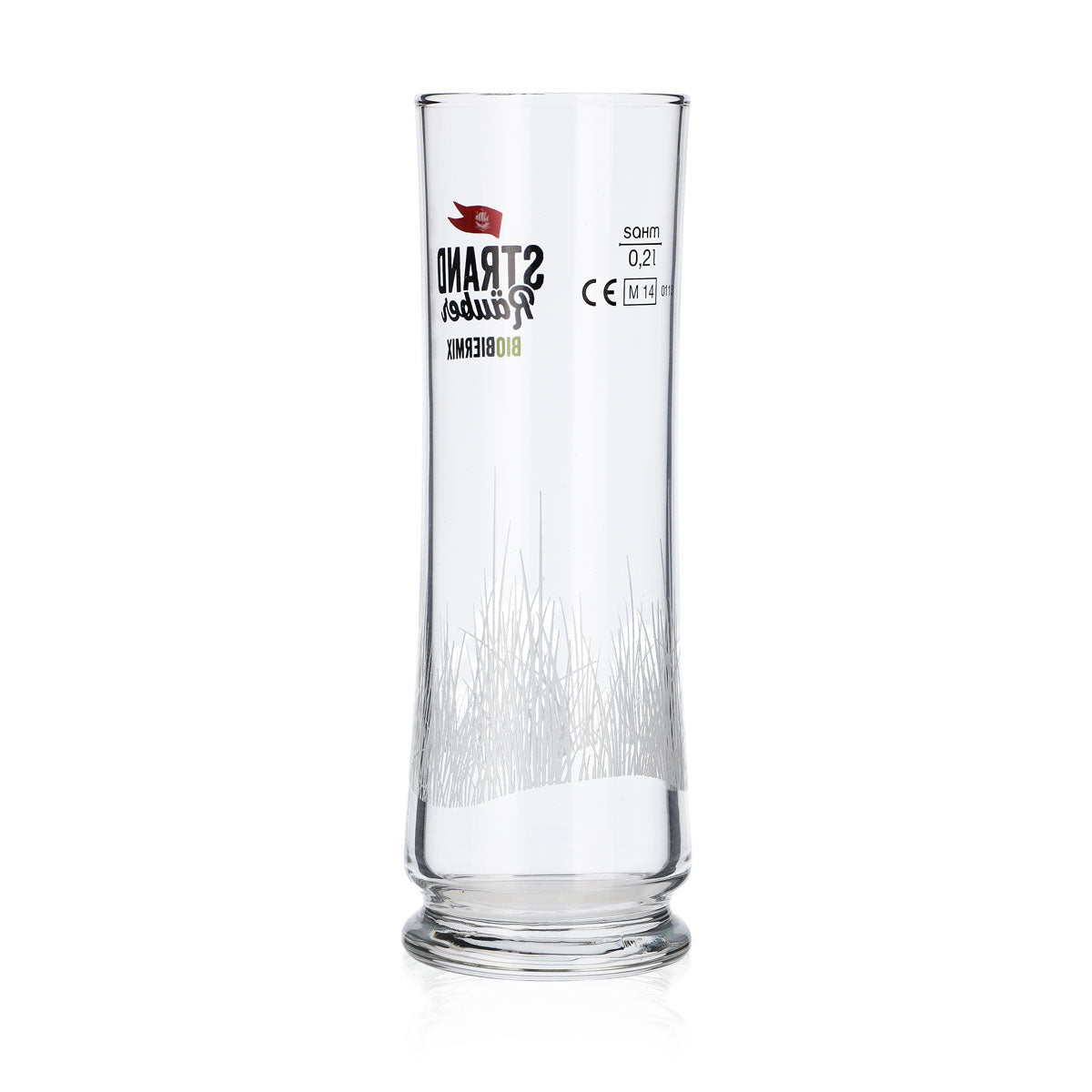 Störtebeker 0,2 l Strandräuber Glas – Bio Biermix Stange Pokalglas Motiv & Eichstrich – Ansicht 3