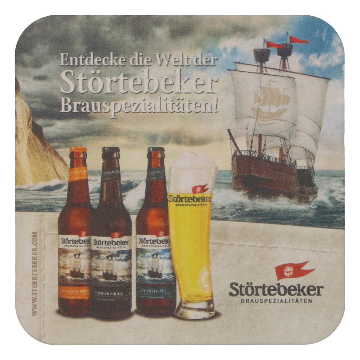 Störtebeker Bierdeckel Atlantik-Ale 100 St Untersetzer Bier Barzubehör neu – Ansicht 3
