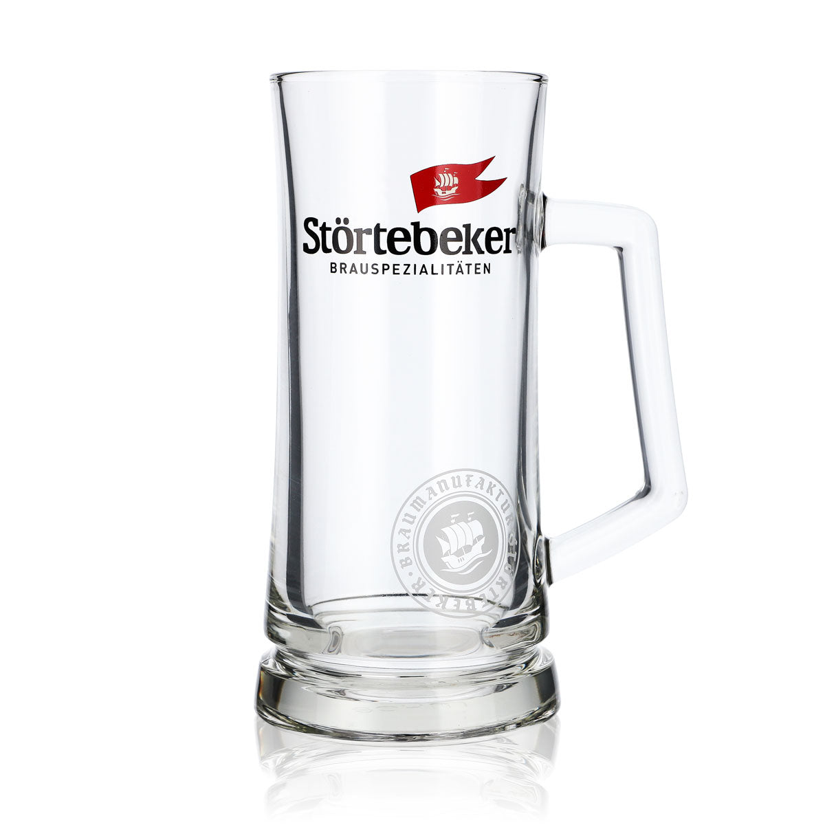 6x Störtebeker Koggenseidel Glas 0,5l Bierkrug Humpen Gläser Brauerei Stralsund – Ansicht 2
