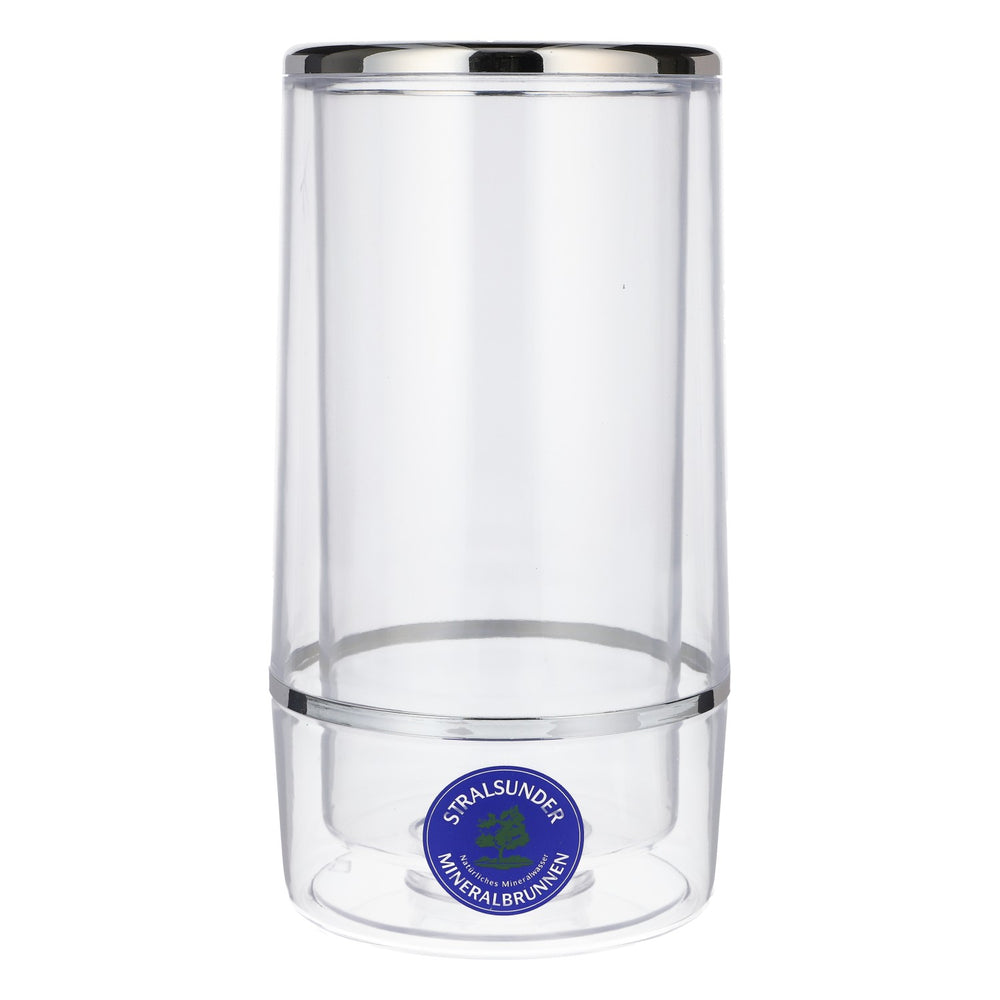 Stralsunder Bier Flaschenkühler Eiskühler 11,5x11,5x23 Transparent