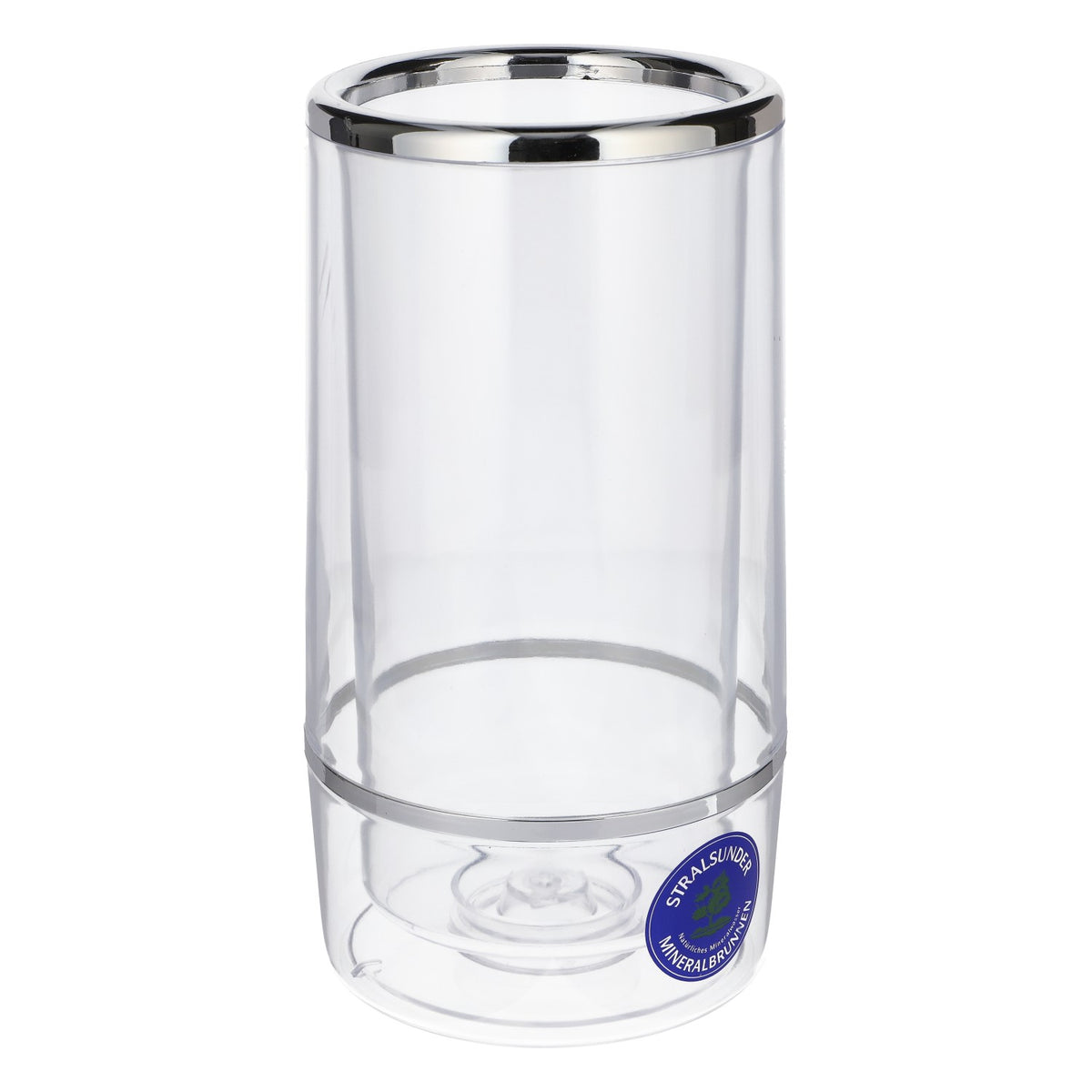 Stralsunder Bier Flaschenkühler Eiskühler 11,5x11,5x23 Transparent – Ansicht 2