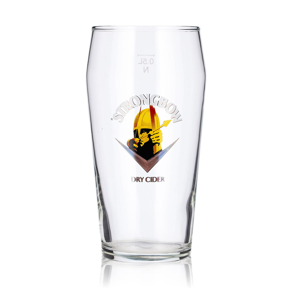Strongbow Cider Glas 0,5l Schützen Logo Bierglas Willibecher Bierkrug Seidel