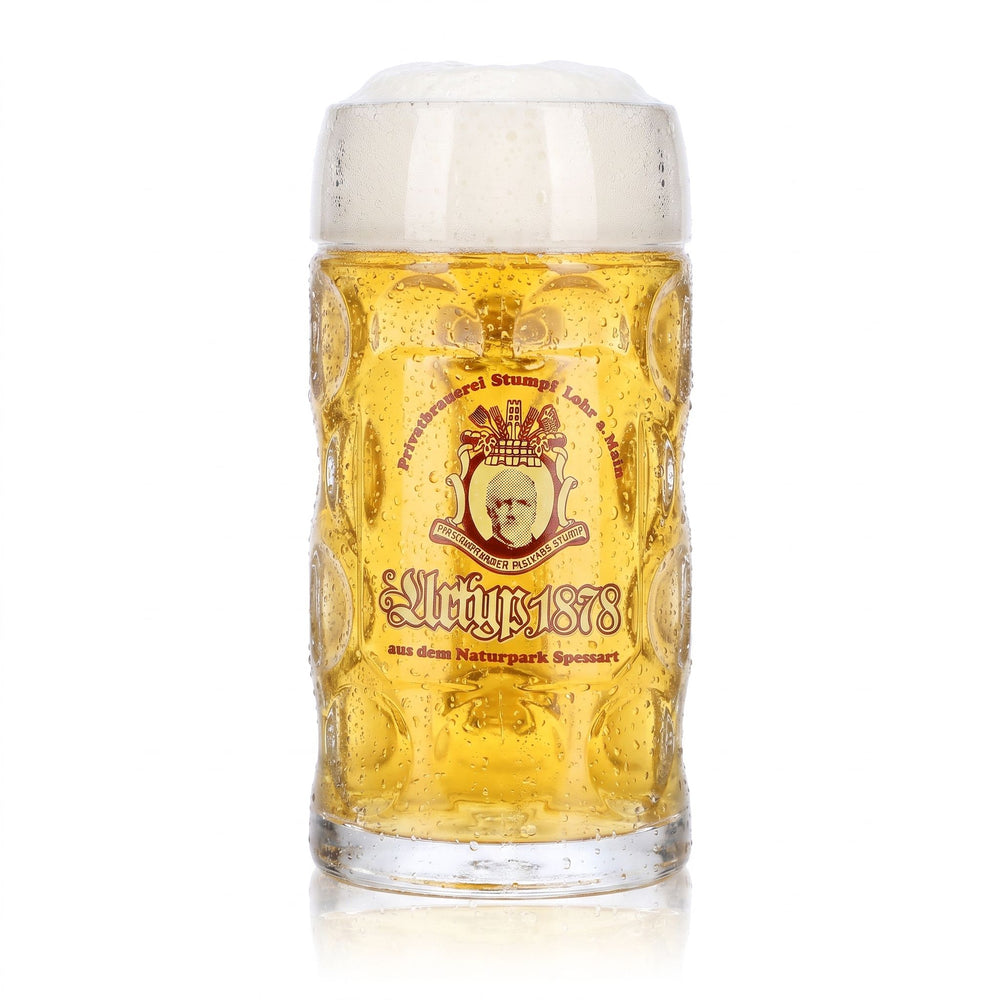 Stumpf Bier Glas Krug Bierhumpen 0,25l Urtyp 1878 Privatbrauerei Stumpf Relief