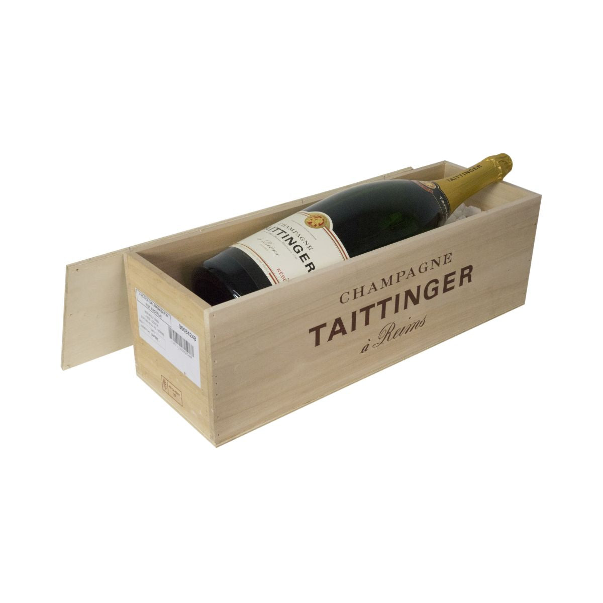 Taittinger Champagner Showflasche Salmanazar 9l Holzbox LEERER DUMMY Dekor – Ansicht 3