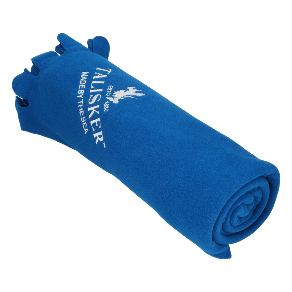 Talisker Whisky Decke Picknickdecke Fleecedecke Outdoordecke Blau