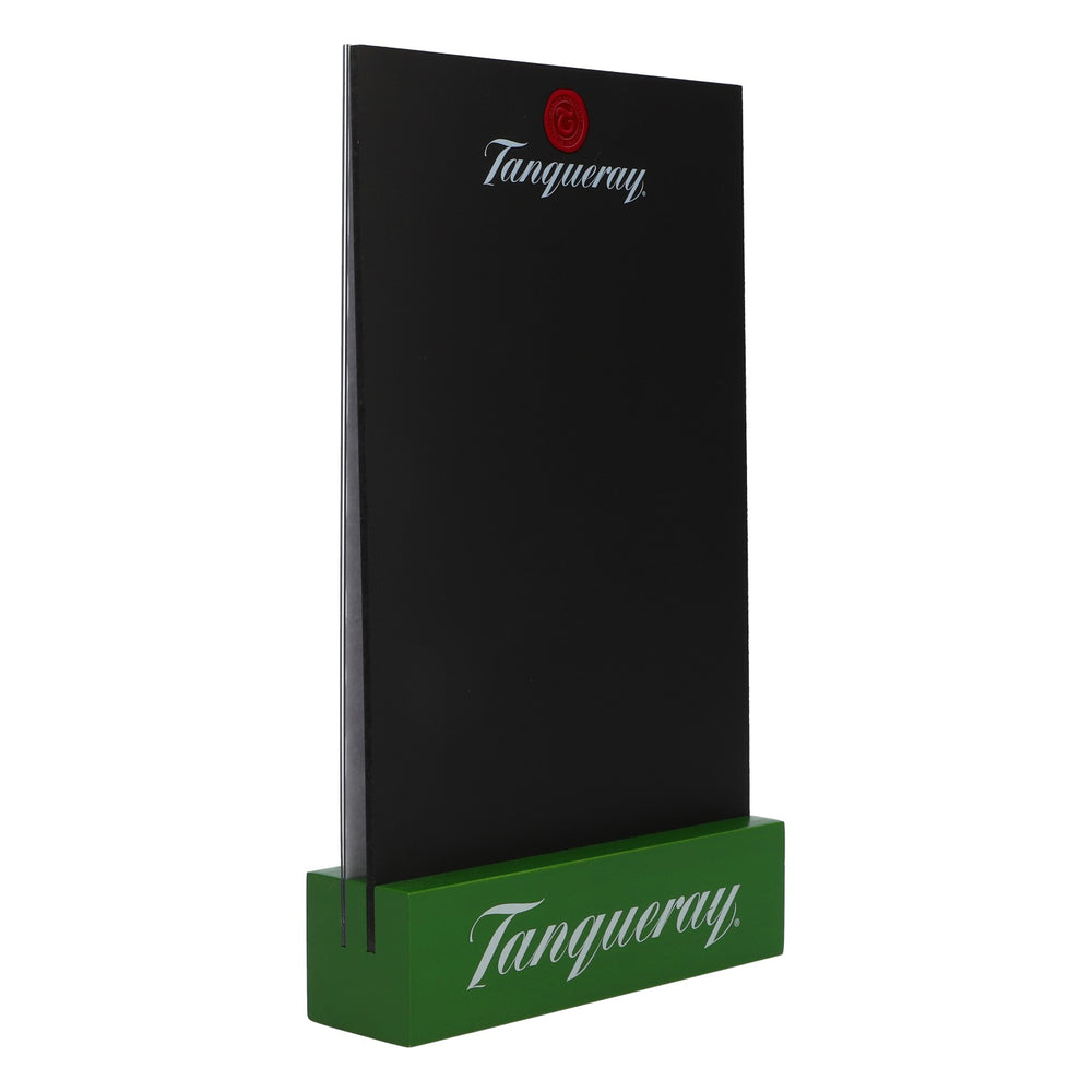 Tanqueray Gin Echtholz Tischkreidetafel Tischaufsteller Speisekarten