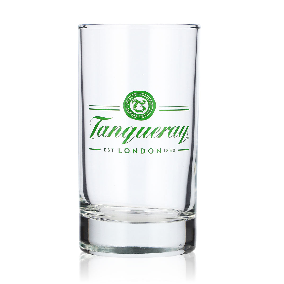 Tanqueray Gin Glas 0,15l Tumbler Logo hellgrün Whiskyglas Old Fashioned Lowball