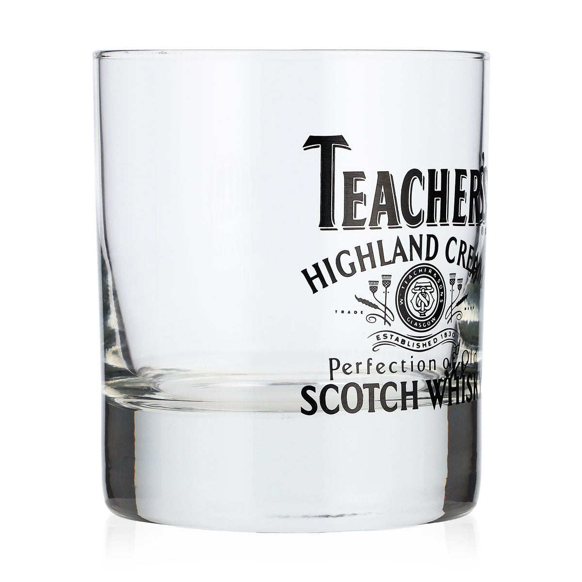 Teachers Whiskey Glas 0,2l Tumbler Logo schwarz Whiskyglas Old Fashioned Lowball – Ansicht 2