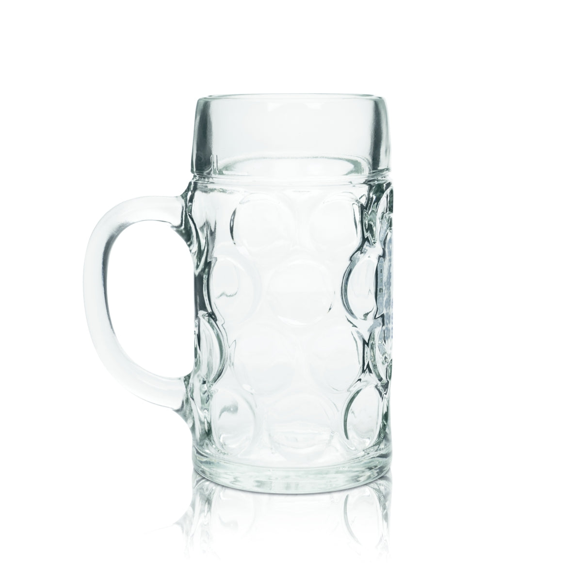 Tegernsee Bier Glas 1l Maßkrug HB Gläser Relief Seidel Krüge Henkel Wiesn Beer – Ansicht 2