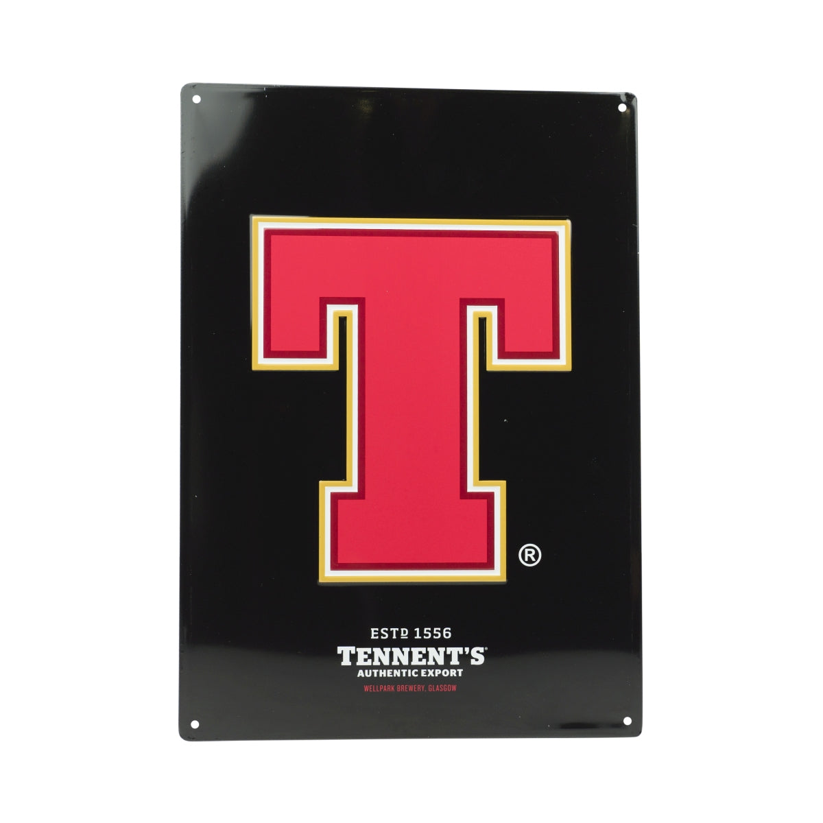 Tennent's Bier Blechschild 42x30cm Authentic Export Reklame Tafel Wand Bar Deko