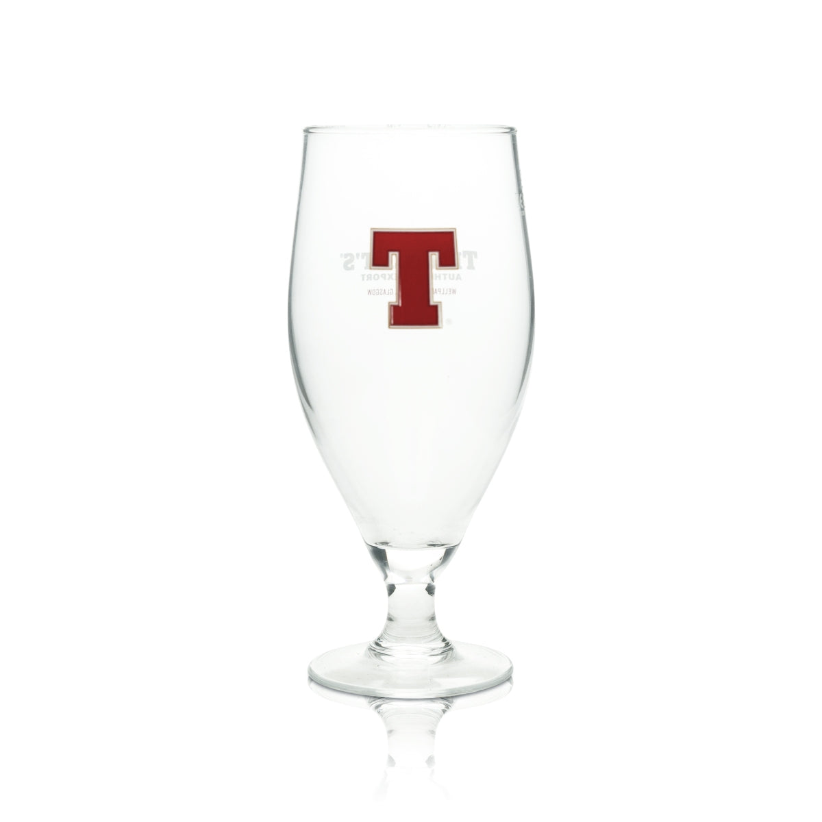 Tennent's Bier Glas 0,5l Pokal Authentic Export Glasgow Gläser Pint Beer Craft