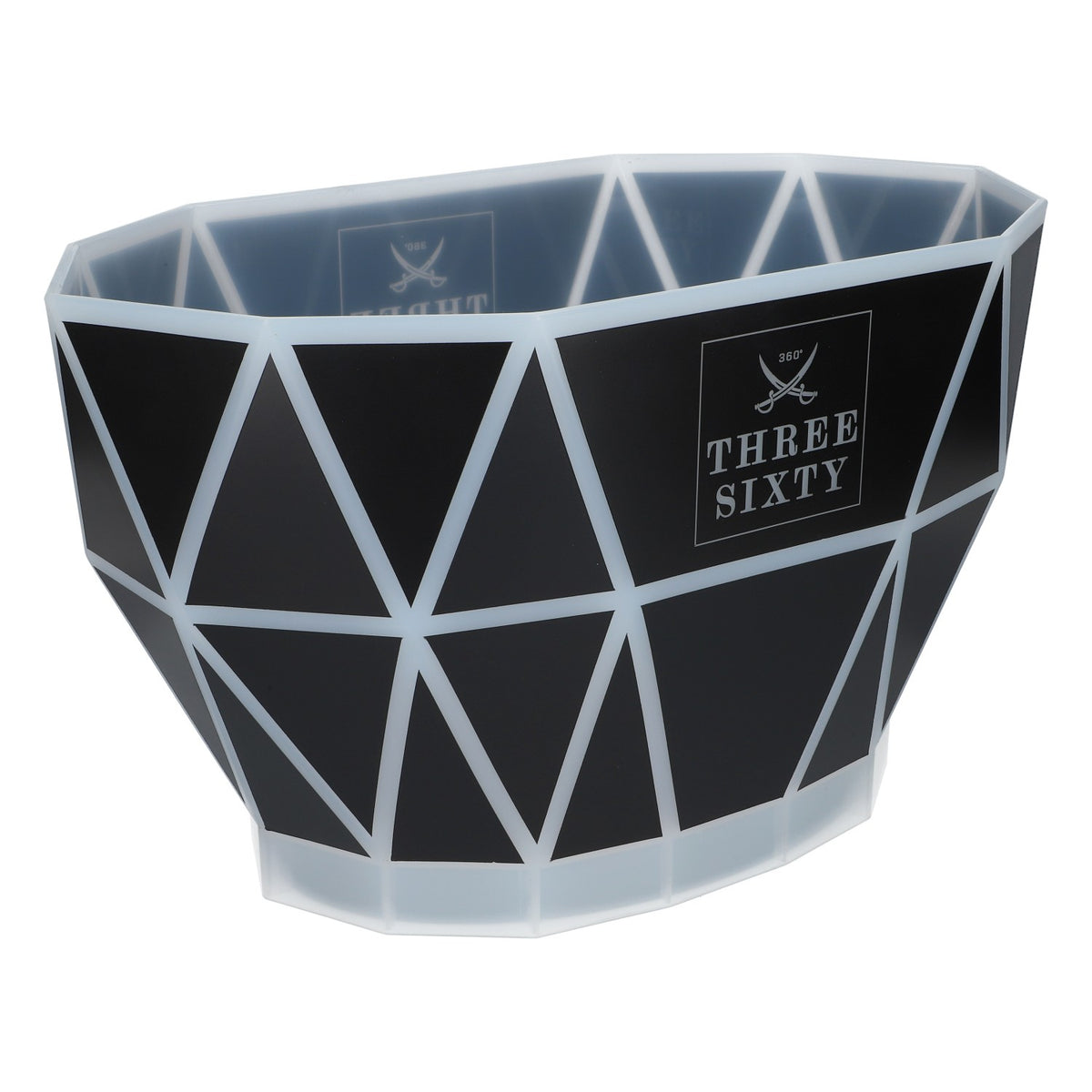 Three Sixty Vodka LED Kühler Eiswürfelbehälter Flaschenkühler Akkubasis – Ansicht 2