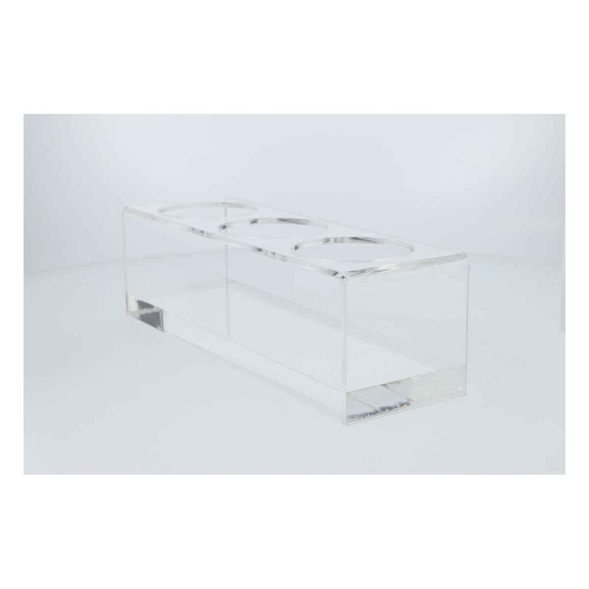 Tischaufsteller Flaschendisplay 3 Flaschen Essig Öl Salz Pfeffer Halter Acryl – Ansicht 3