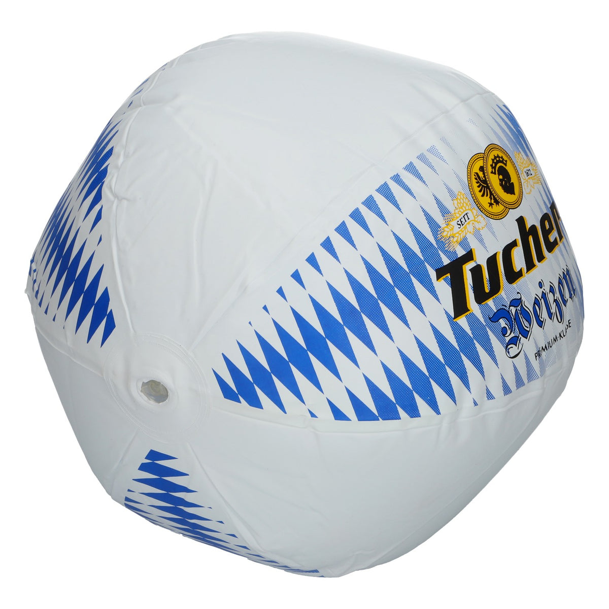 Tucher Bier Wasserball aufblasbar Ø 30cm weiß Strandball Fanartikel – Ansicht 3