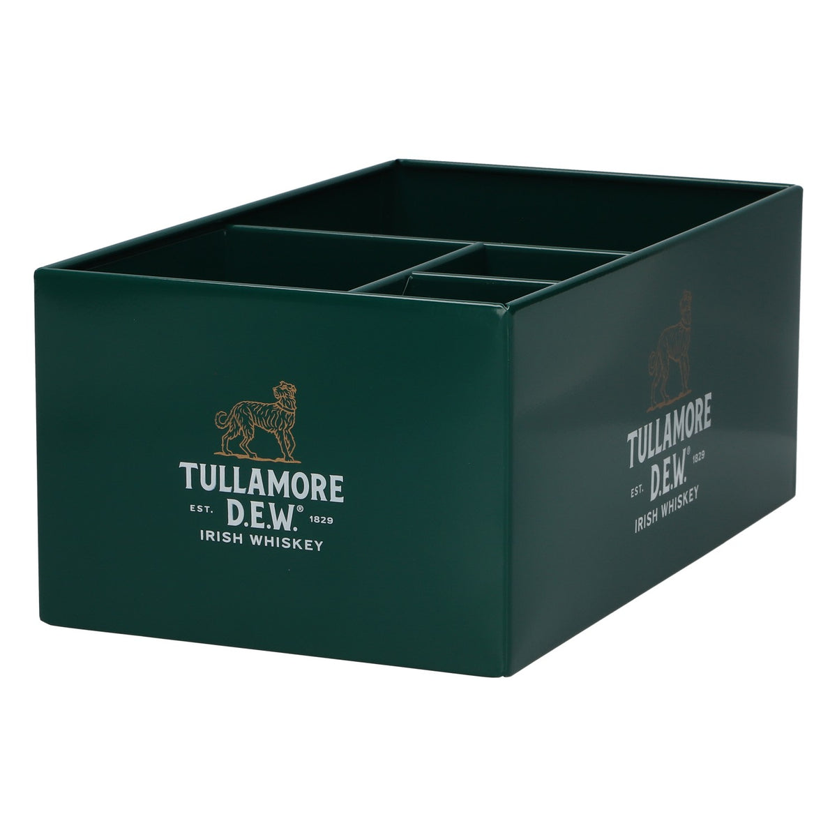 Tullamore Dew Whiskey Barcaddy 25,5x15x10,5 cm neu Metall grün – Ansicht 3