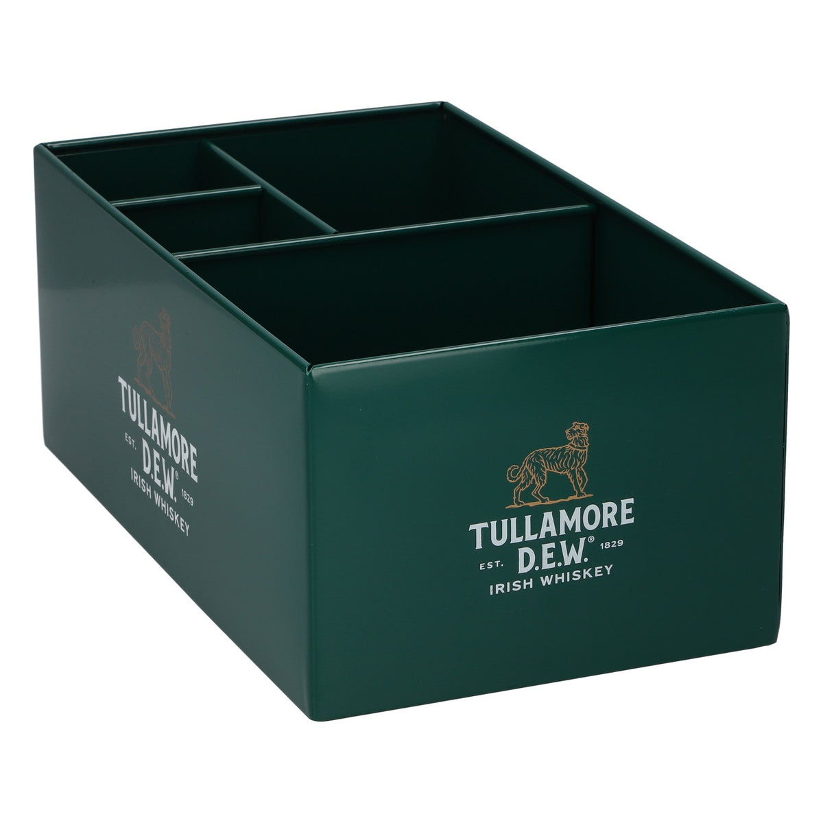 Tullamore Dew Whiskey Barcaddy 25,5x15x10,5 cm neu Metall grün – Ansicht 4