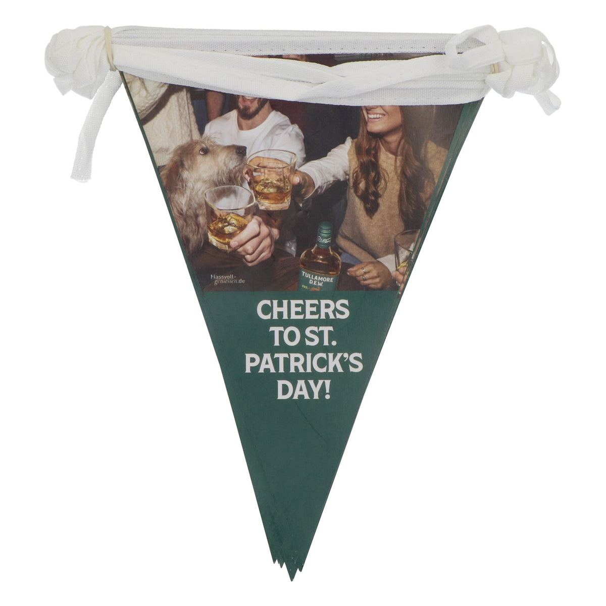 Tullamore Dew Whisky Partygirlande Fetenkette Wimpelkette Grün – Ansicht 2