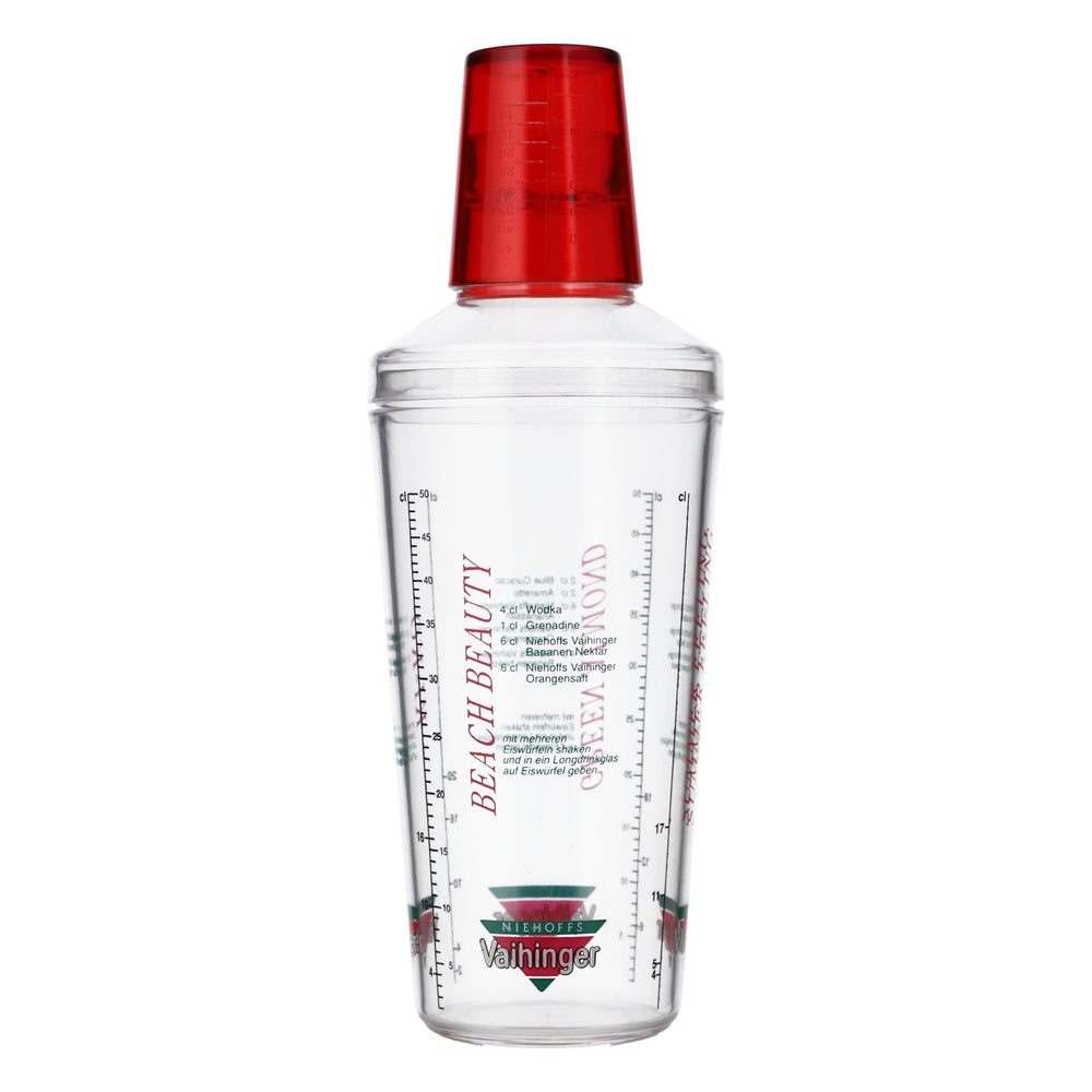 Vaihinger Saft Shaker Barshaker Barzubehör Messbecher roter Deckel